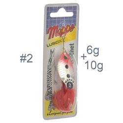 Blister Lusox Fluo 2 Red-Silver - фото