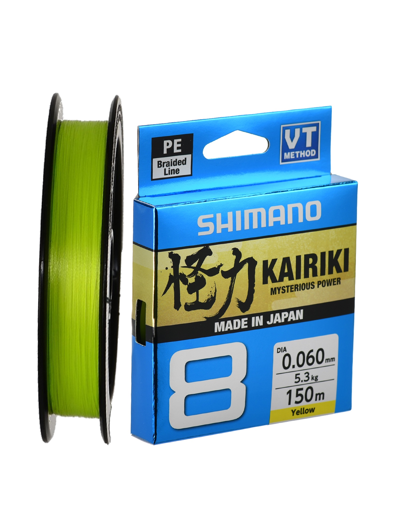 Shimano Kairiki 8 Yellow 0,06-150m