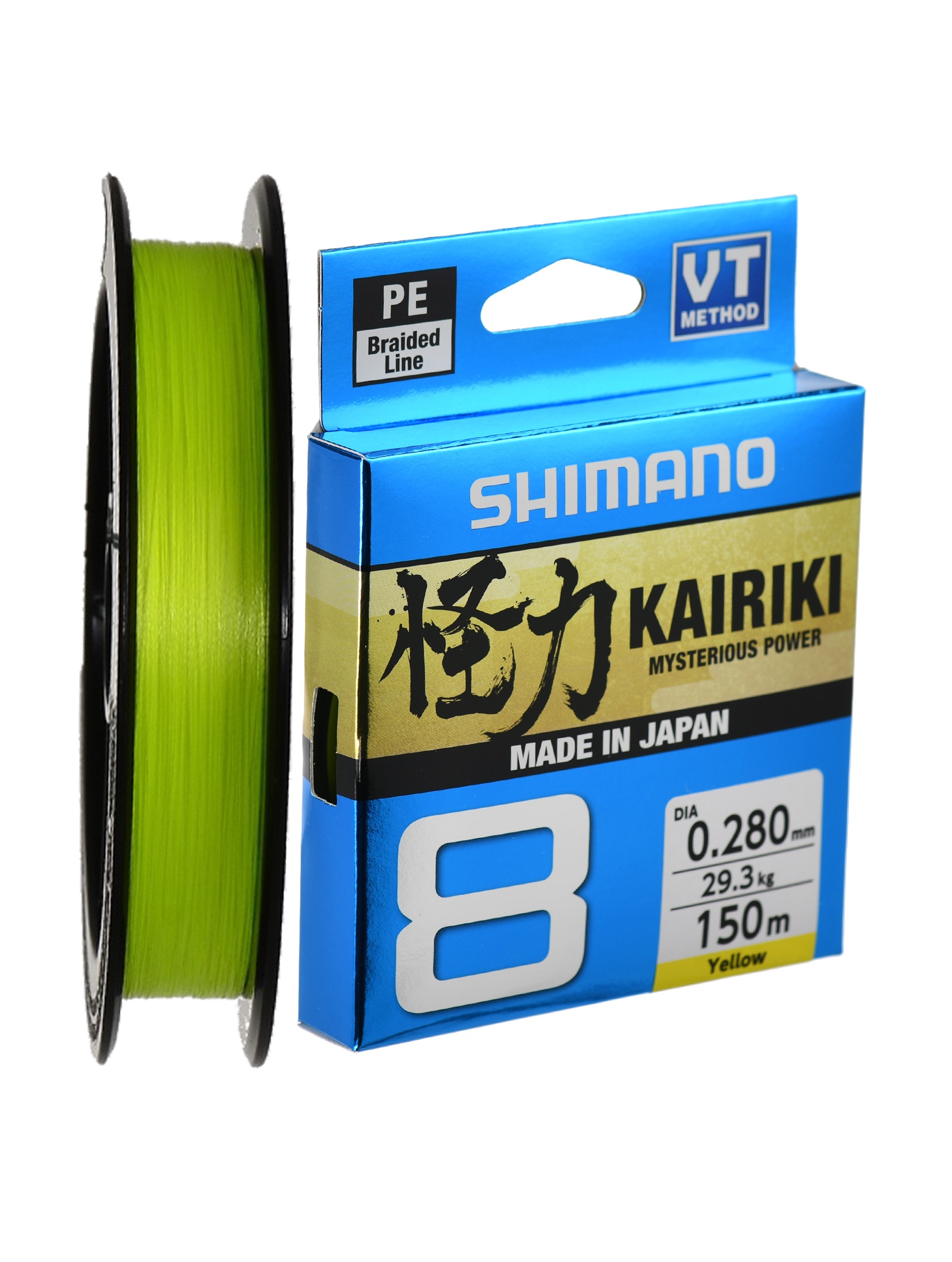 Shimano Kairiki 8 Yellow 0,280-150m