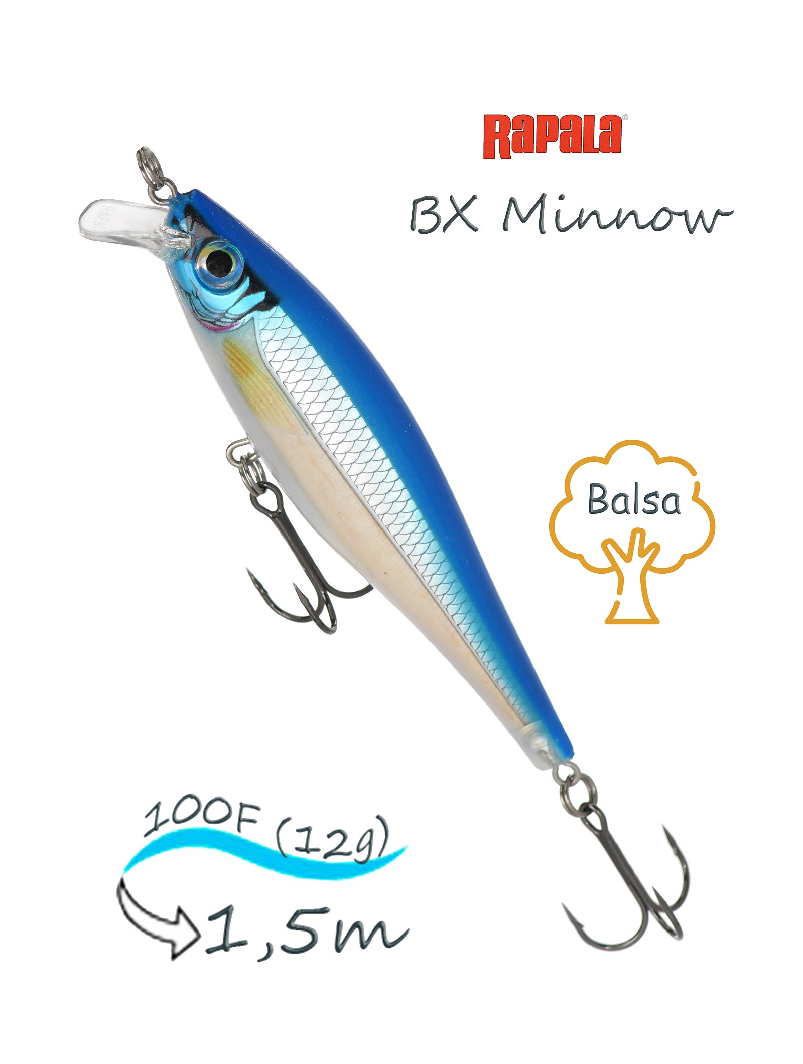 BXM10-BLP BX Minnow - фото