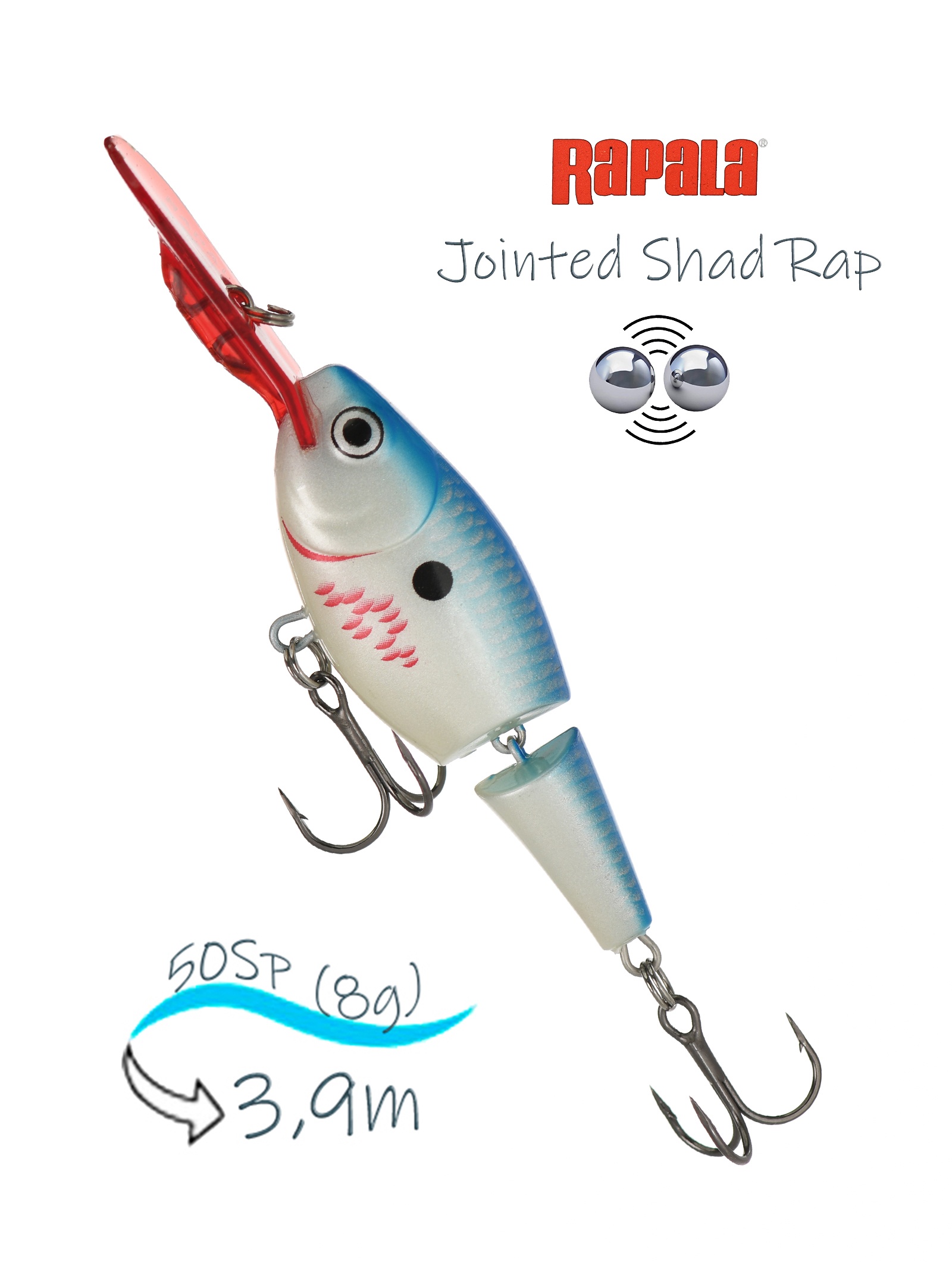 JSR05 BBSD Jointed Shad Rap
