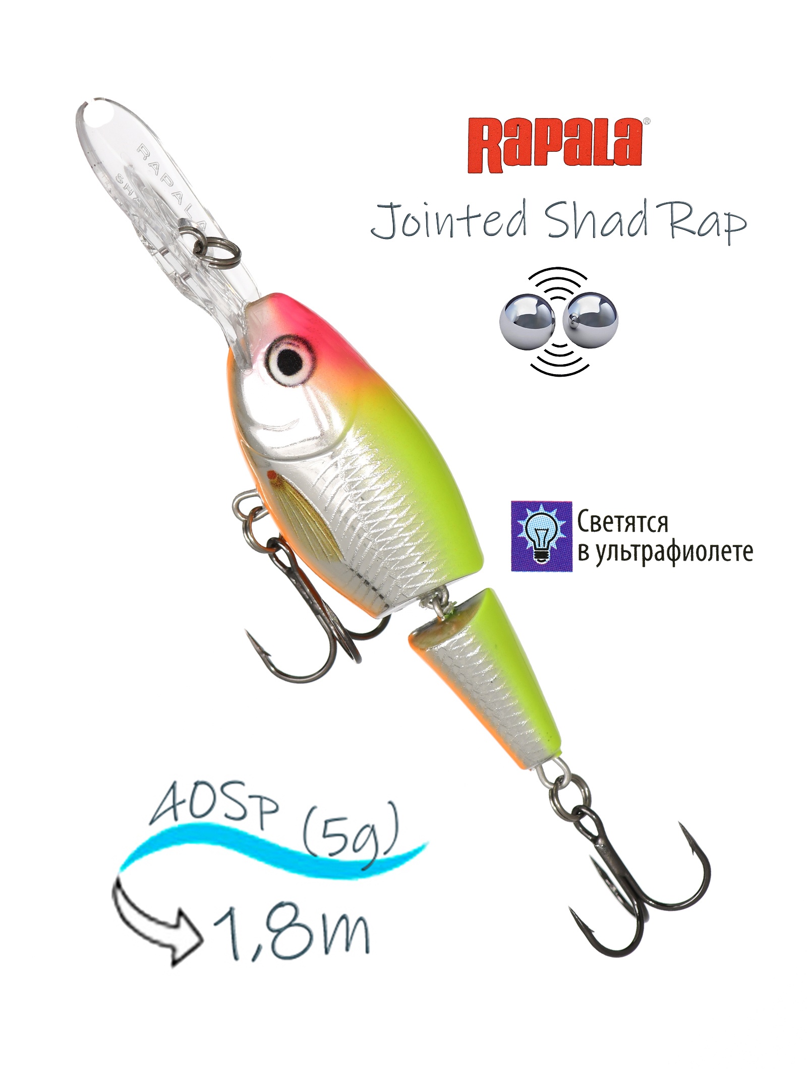 JSR04 CLS Jointed Shad Rap