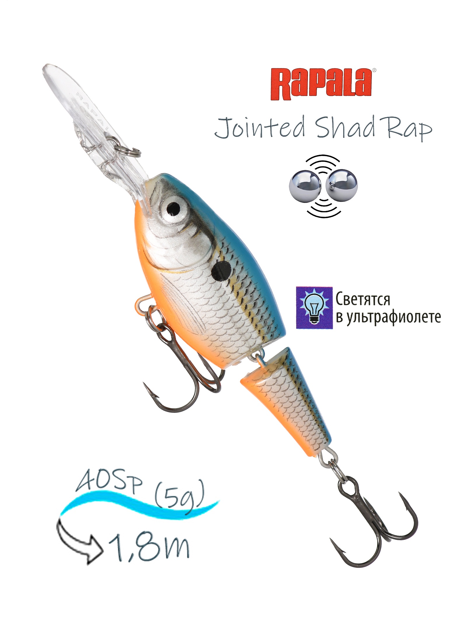 JSR04 BSD Jointed Shad Rap