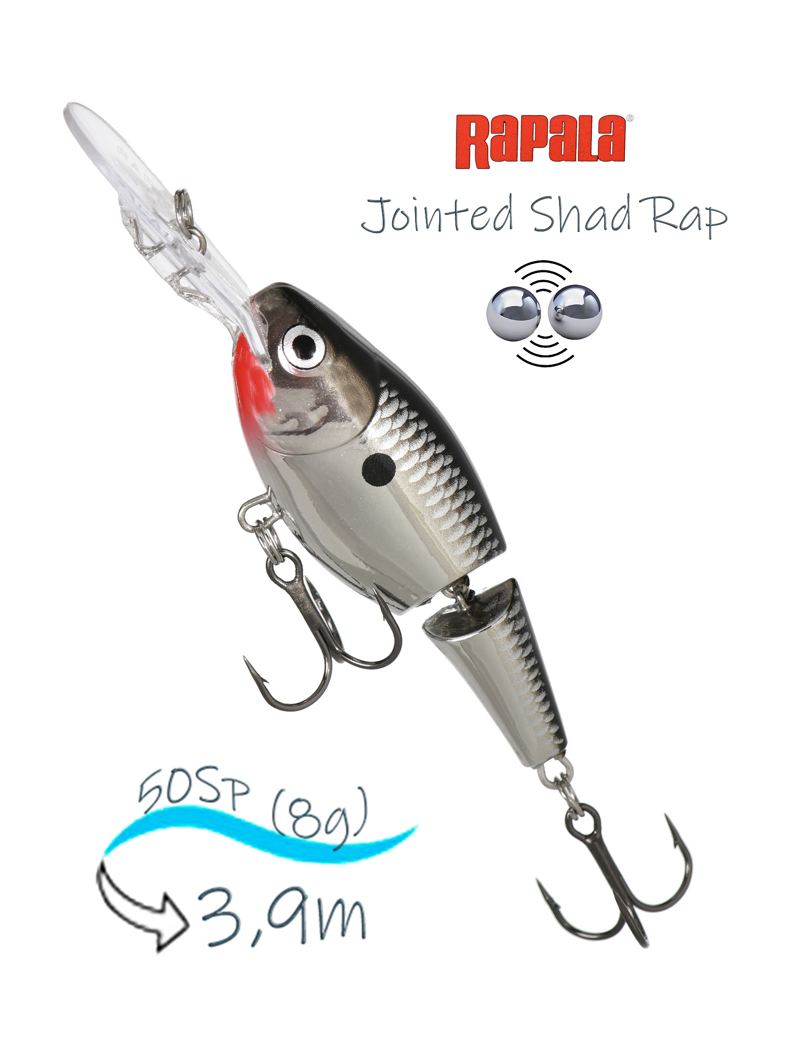 JSR05 CH Jointed Shad Rap