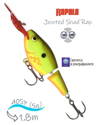 JSR04 BHO Jointed Shad Rap - фото