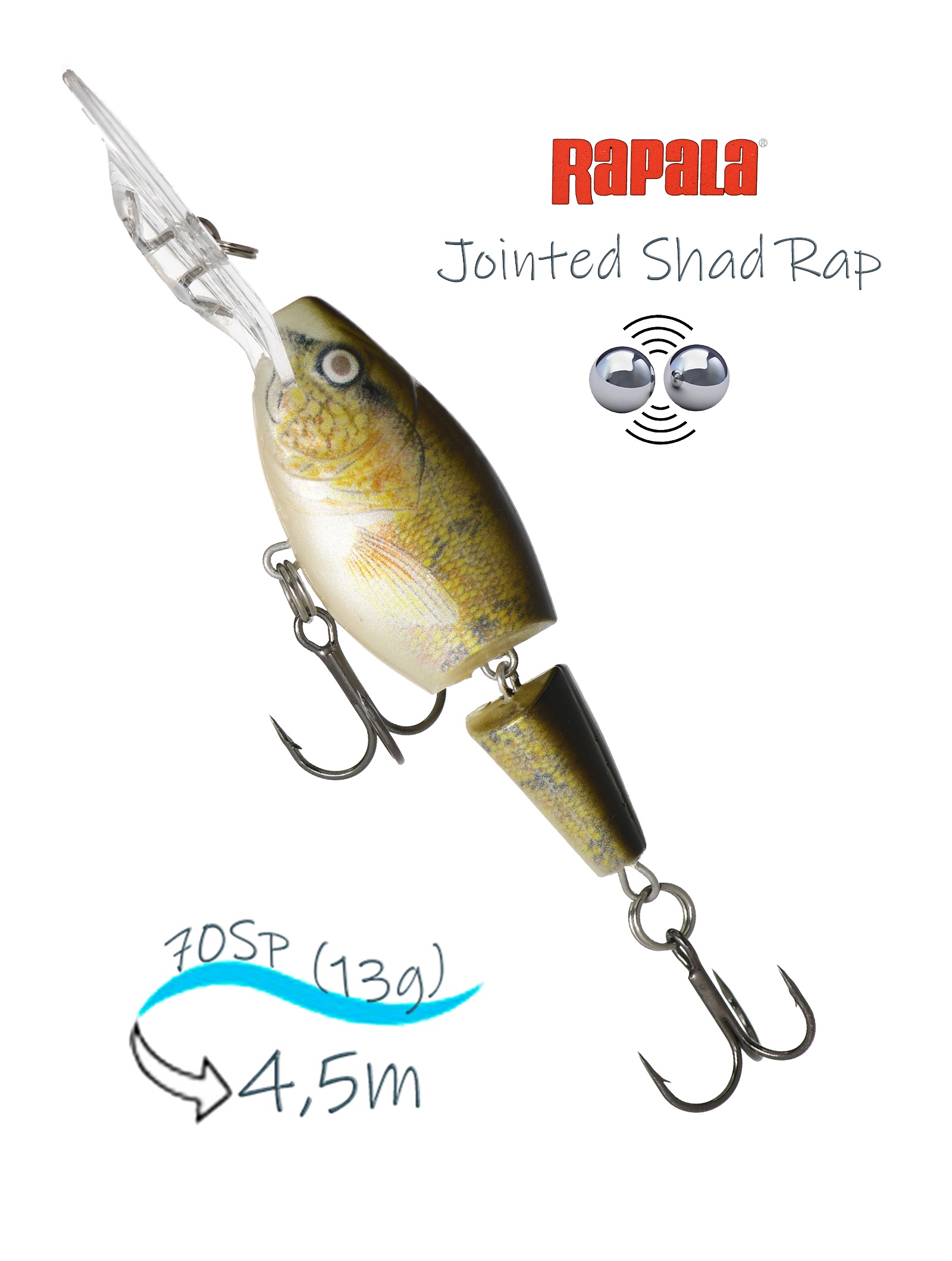 JSR07 W Jointed Shad Rap - фото