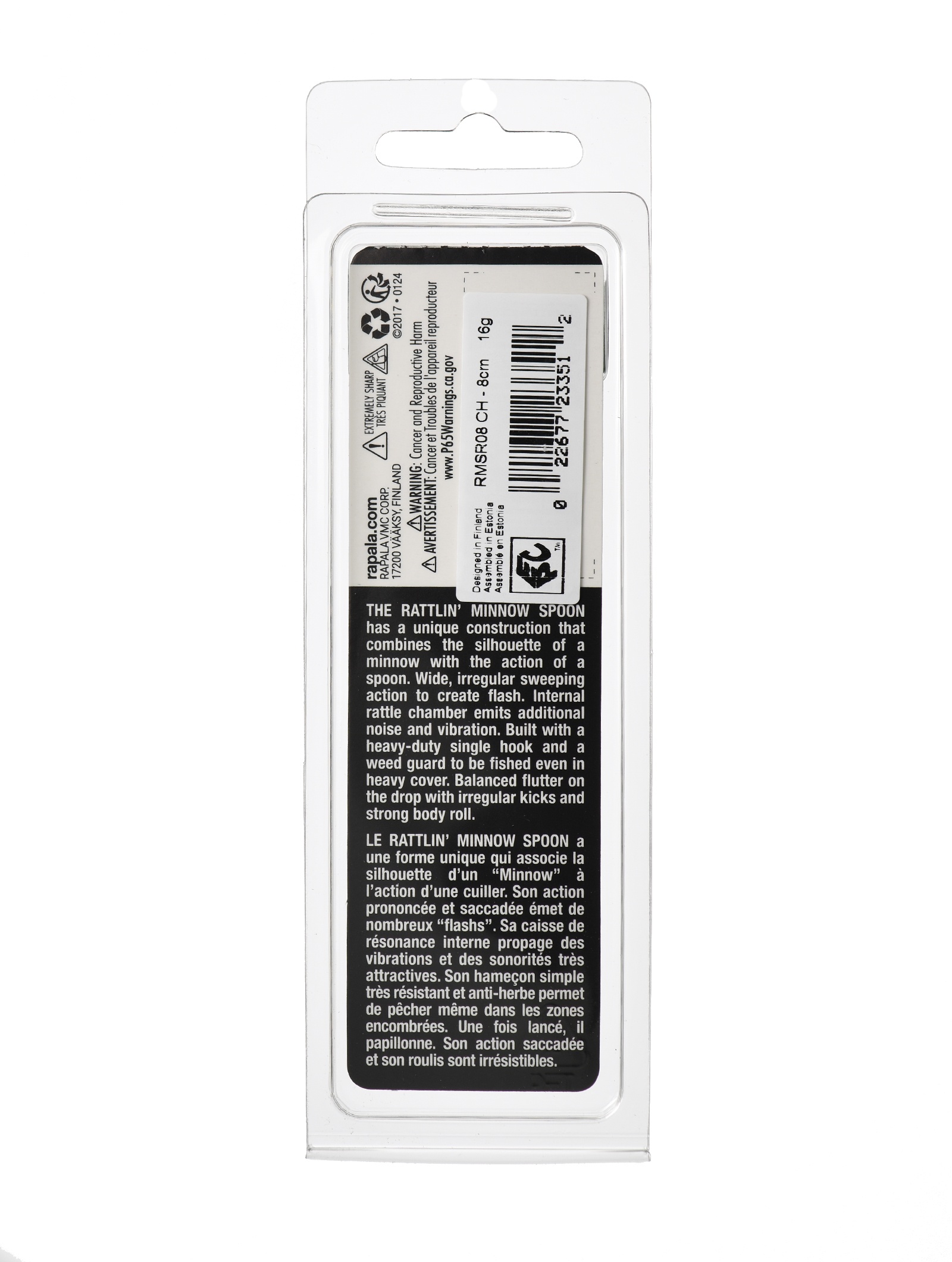 RMSR08 CH Rattlin Minnow Spoon