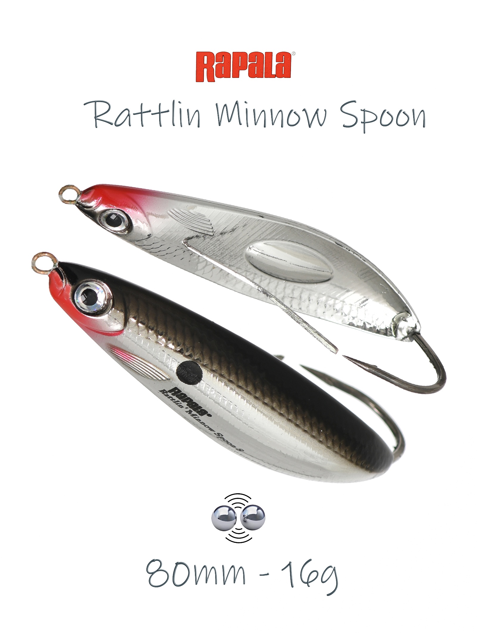 RMSR08 CH Rattlin Minnow Spoon
