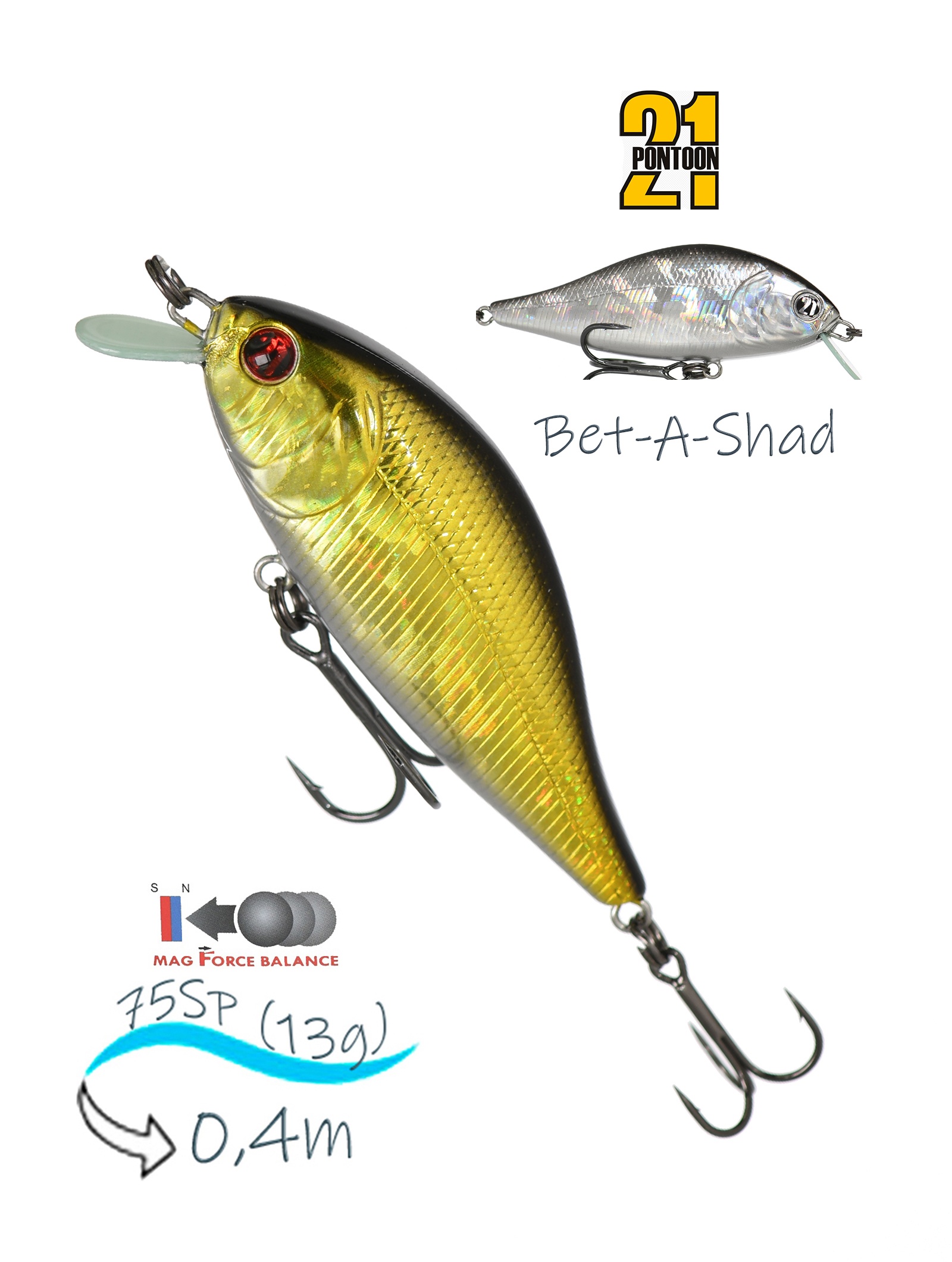 Bet-A-Shad 75 SP-SR 222 Doublet