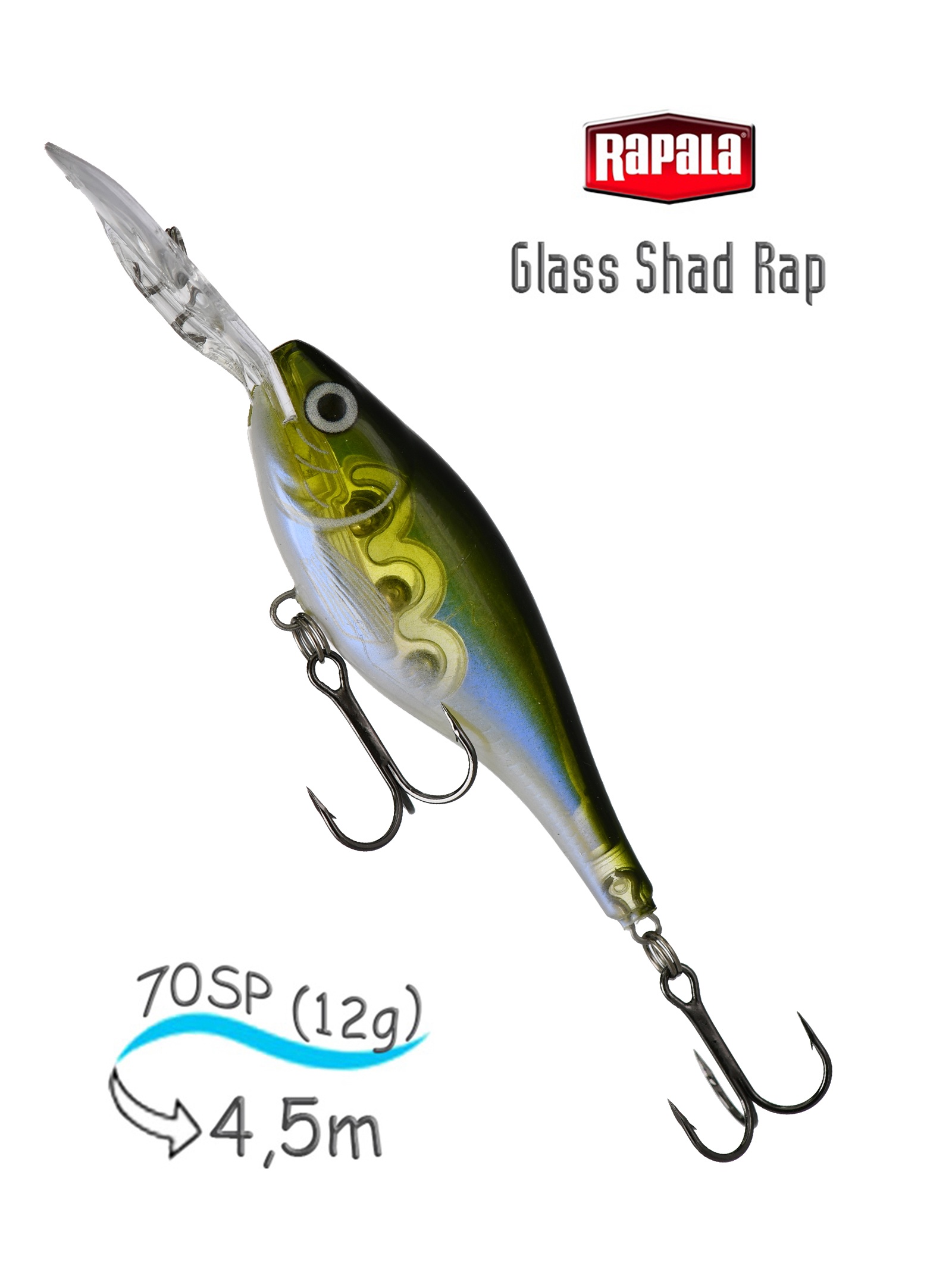 GSR07 OGH Glass Shad Rap