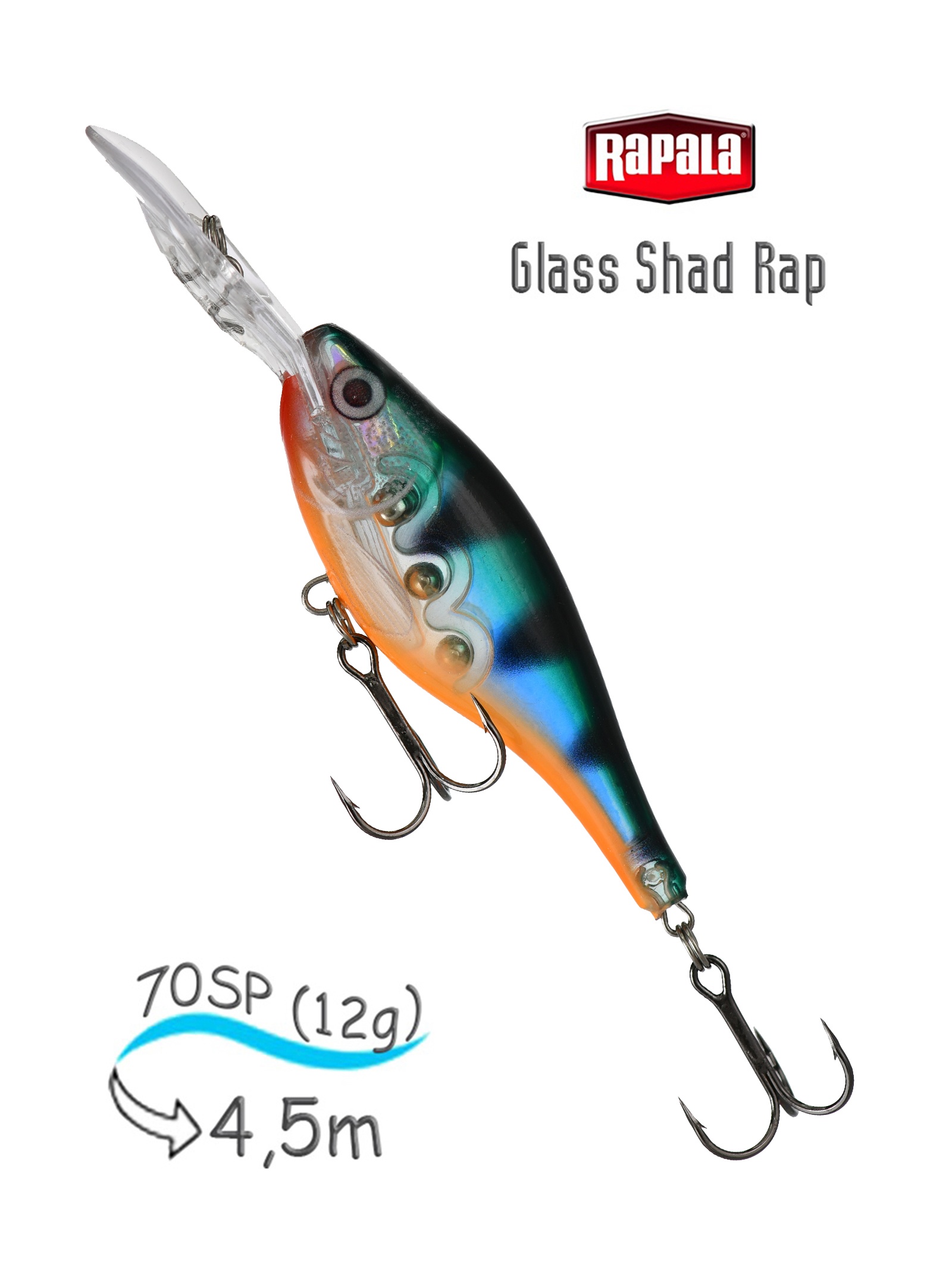 GSR07 GP Glass Shad Rap