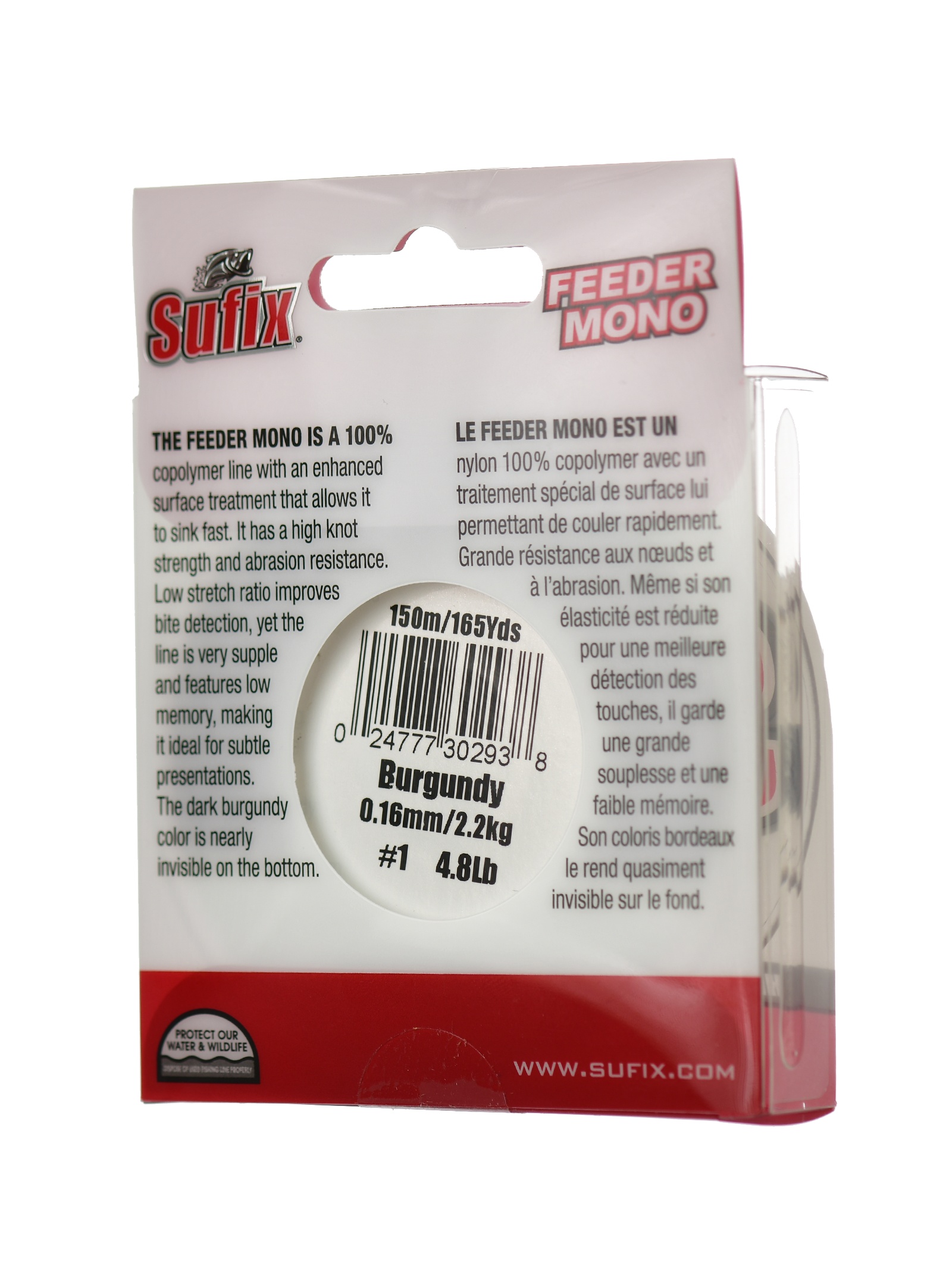 Sufix 0,16*150m Feeder mono Burgundy Sufix 0,16*150m Feeder mono Burgundy