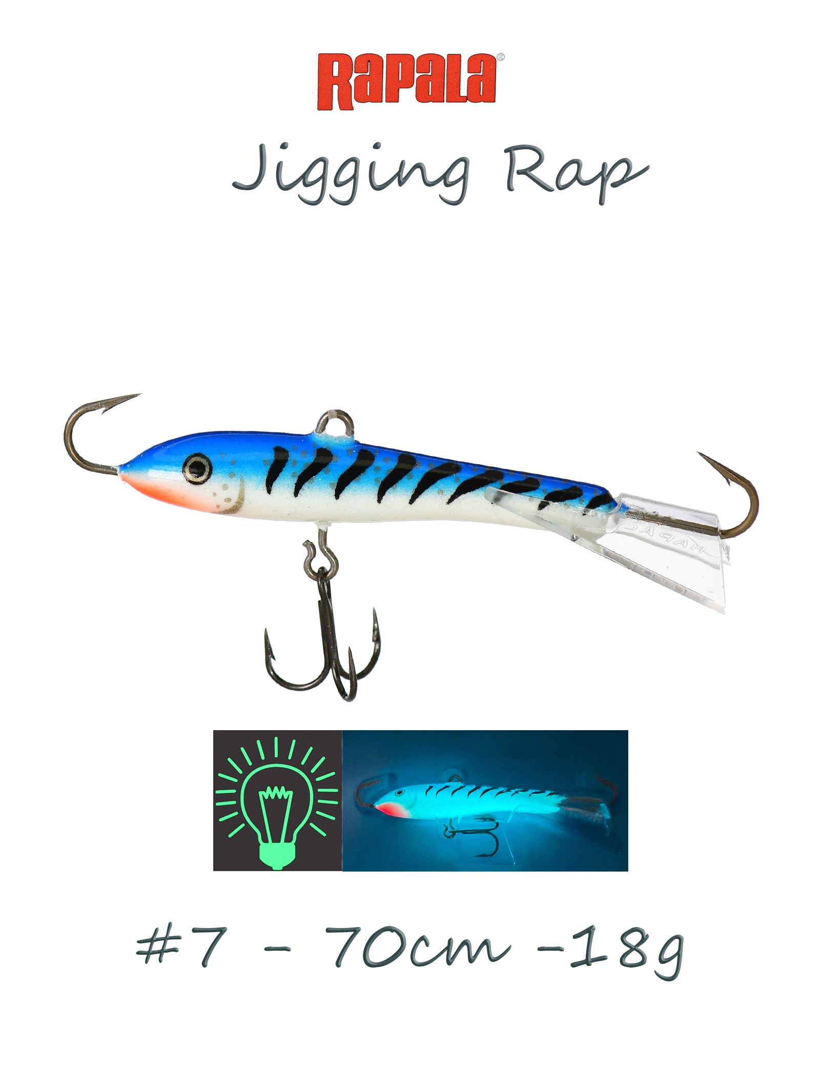 Jigging Rap W07-GBT (Glow) - фото