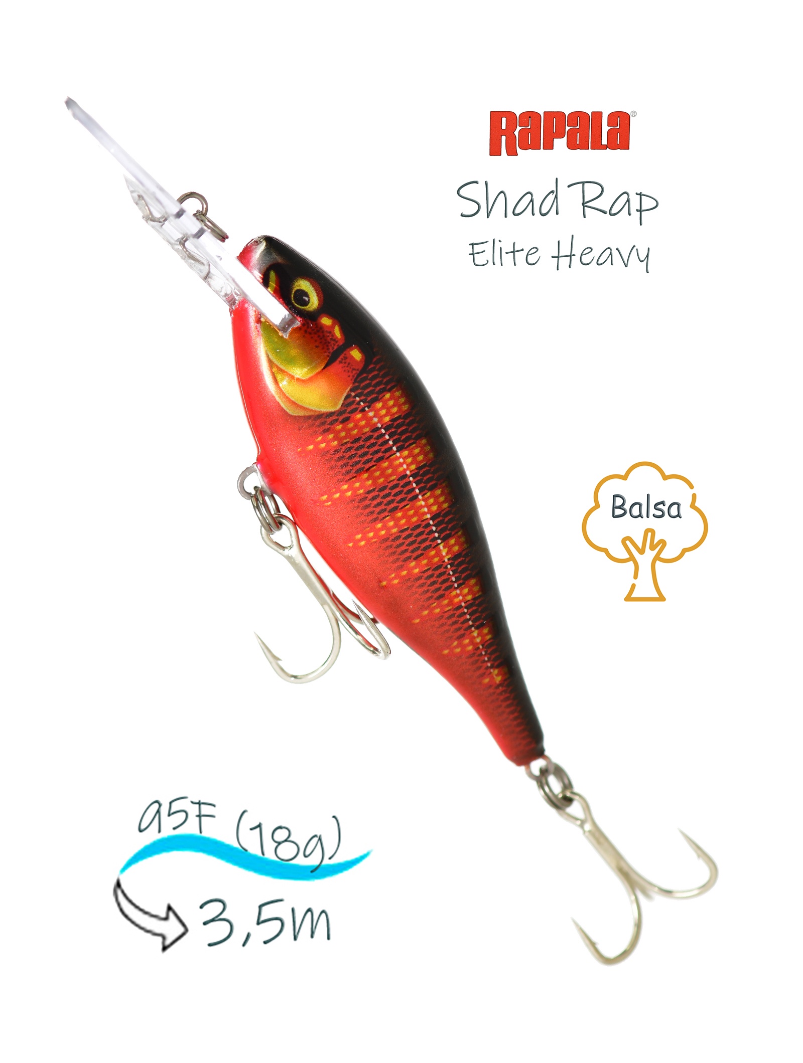 SREH95 GDTZ Shad Rap Elite Heavy