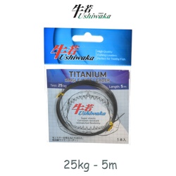 Ushiwaka UTSW0525 Поводочный материал 25*5 Titanium Single Wire - фото