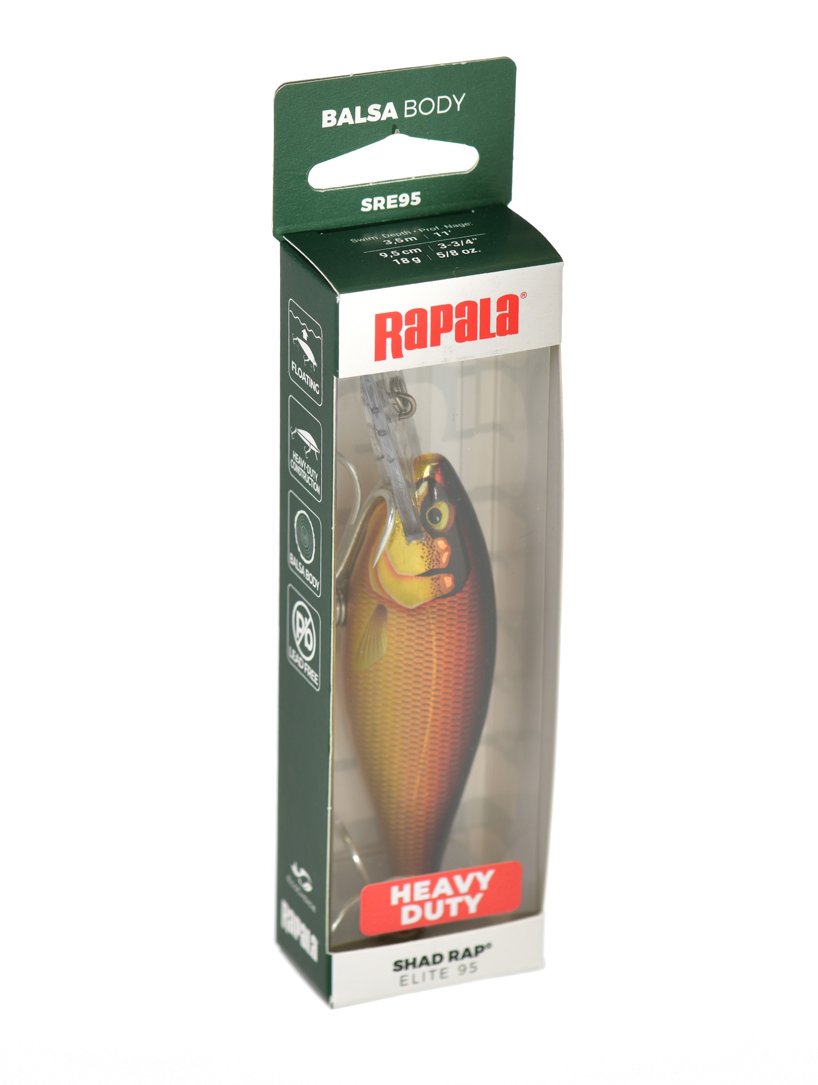 SREH95-GDGALB Shad Rap Elite Heavy