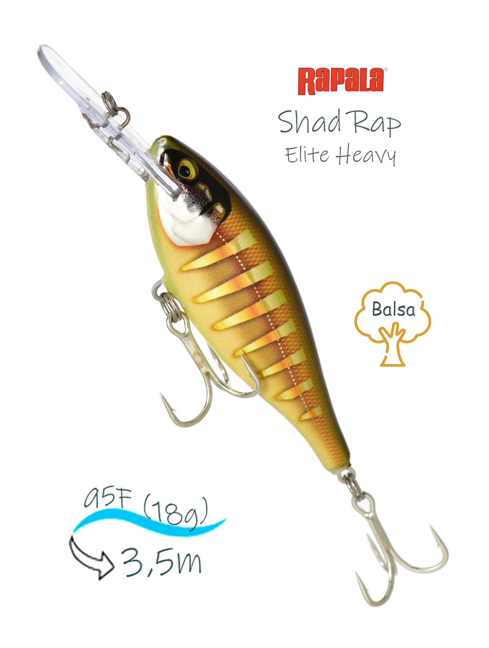 SREH95 GDSGS Shad Rap Elite Heavy