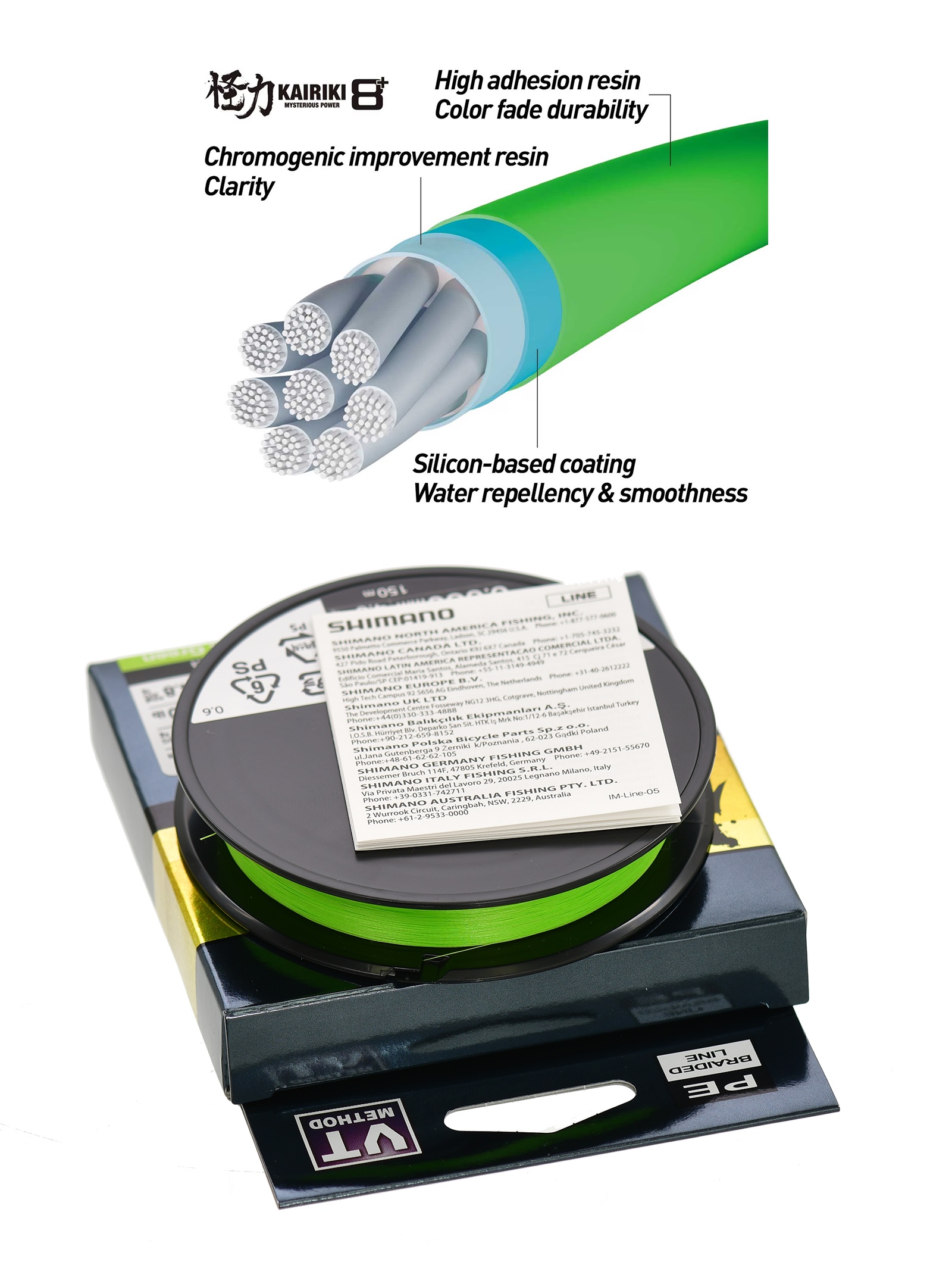 Shimano Kairiki 8+ Green 0,13-150m - фото2