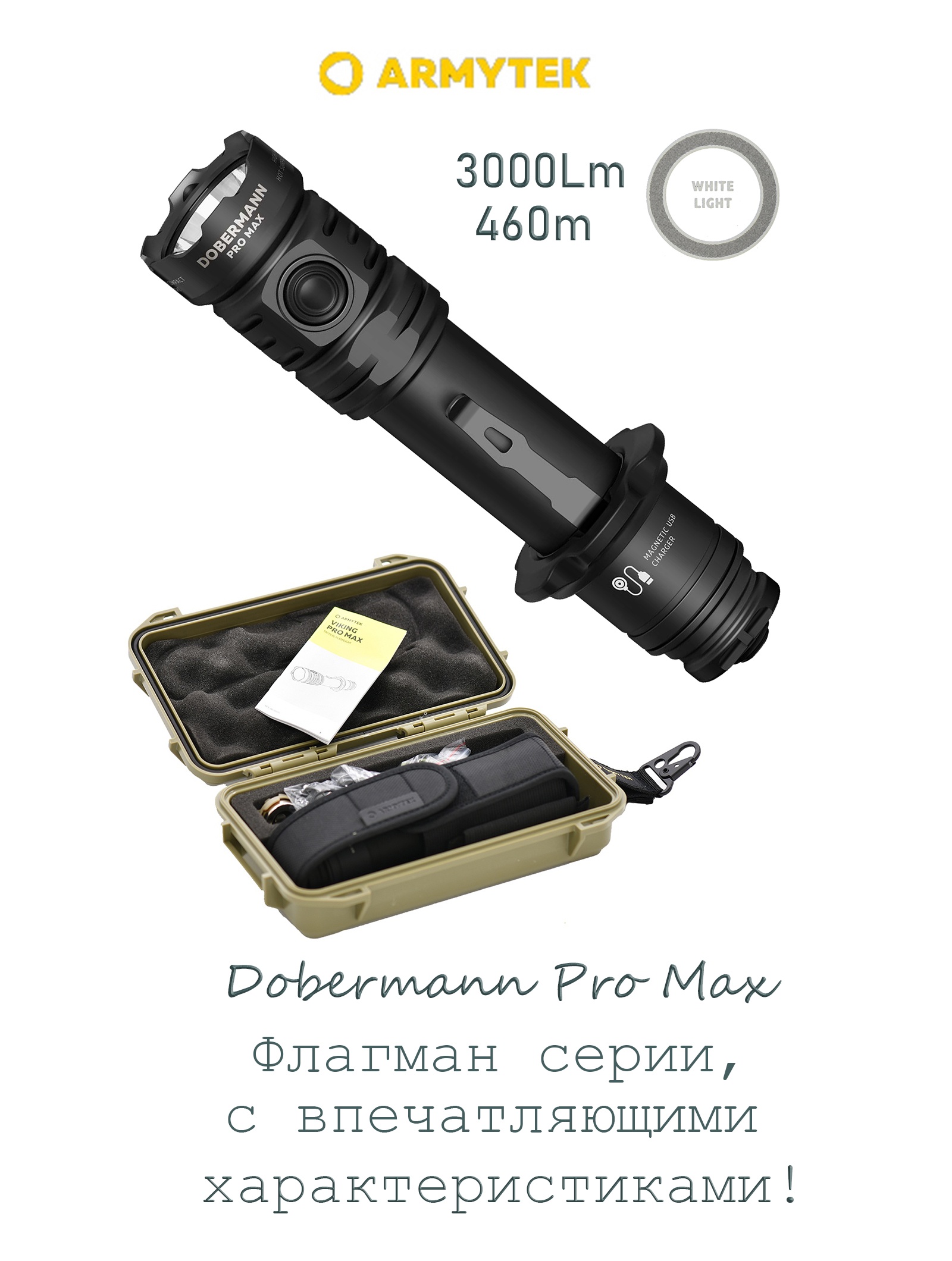 F08401C Dobermann Pro Max Magnet USB - фото