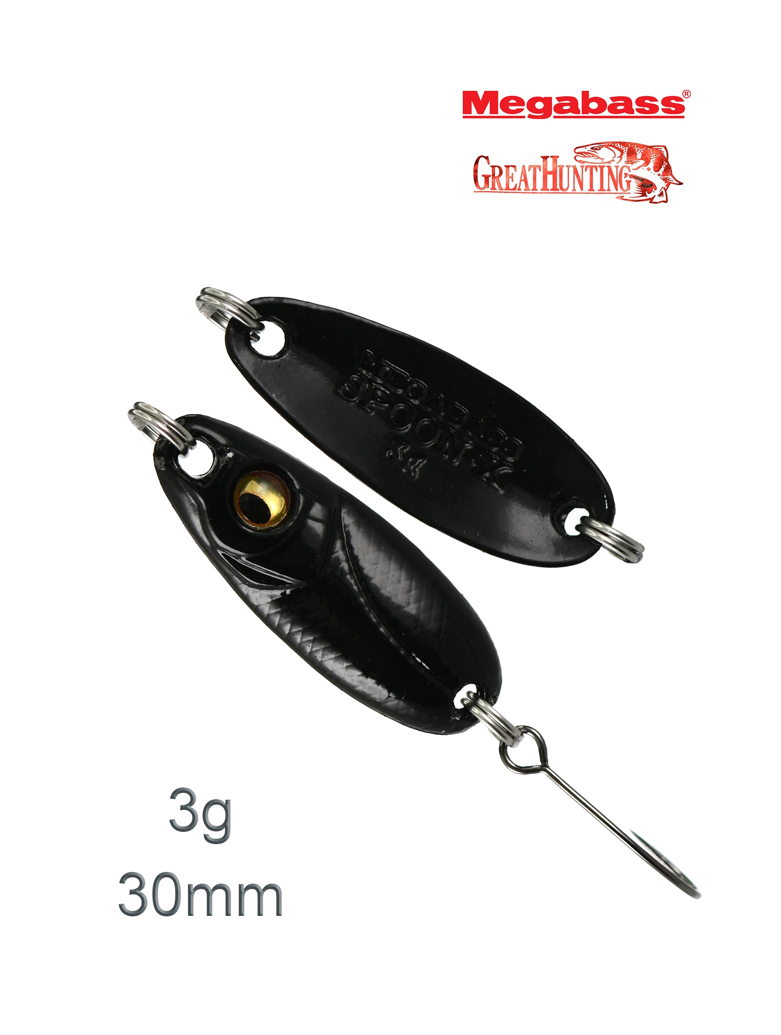 Megabass Spoon-X 18 Black 3g