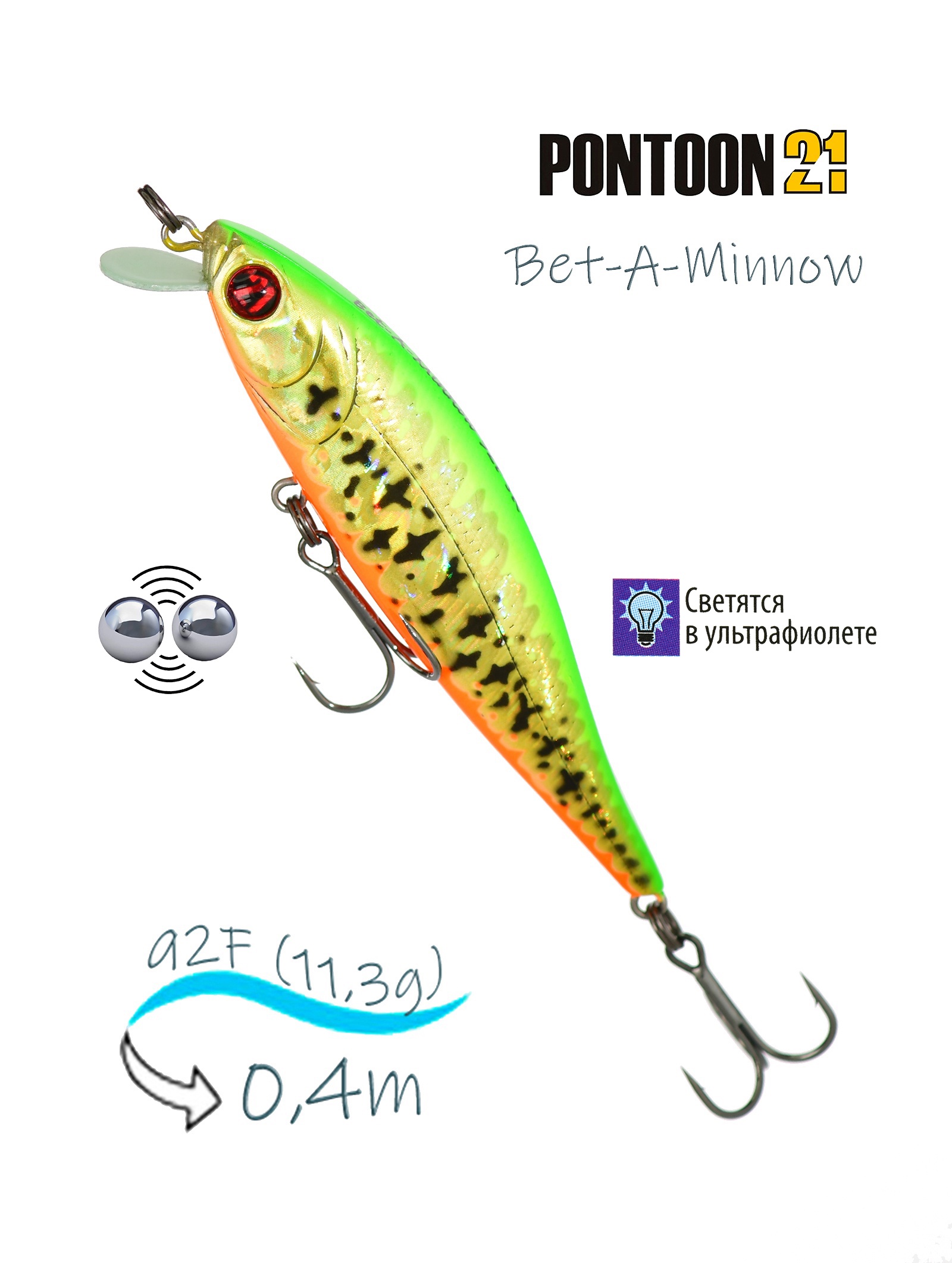 Bet-A-Minnow 92 F-SR-R65 - фото