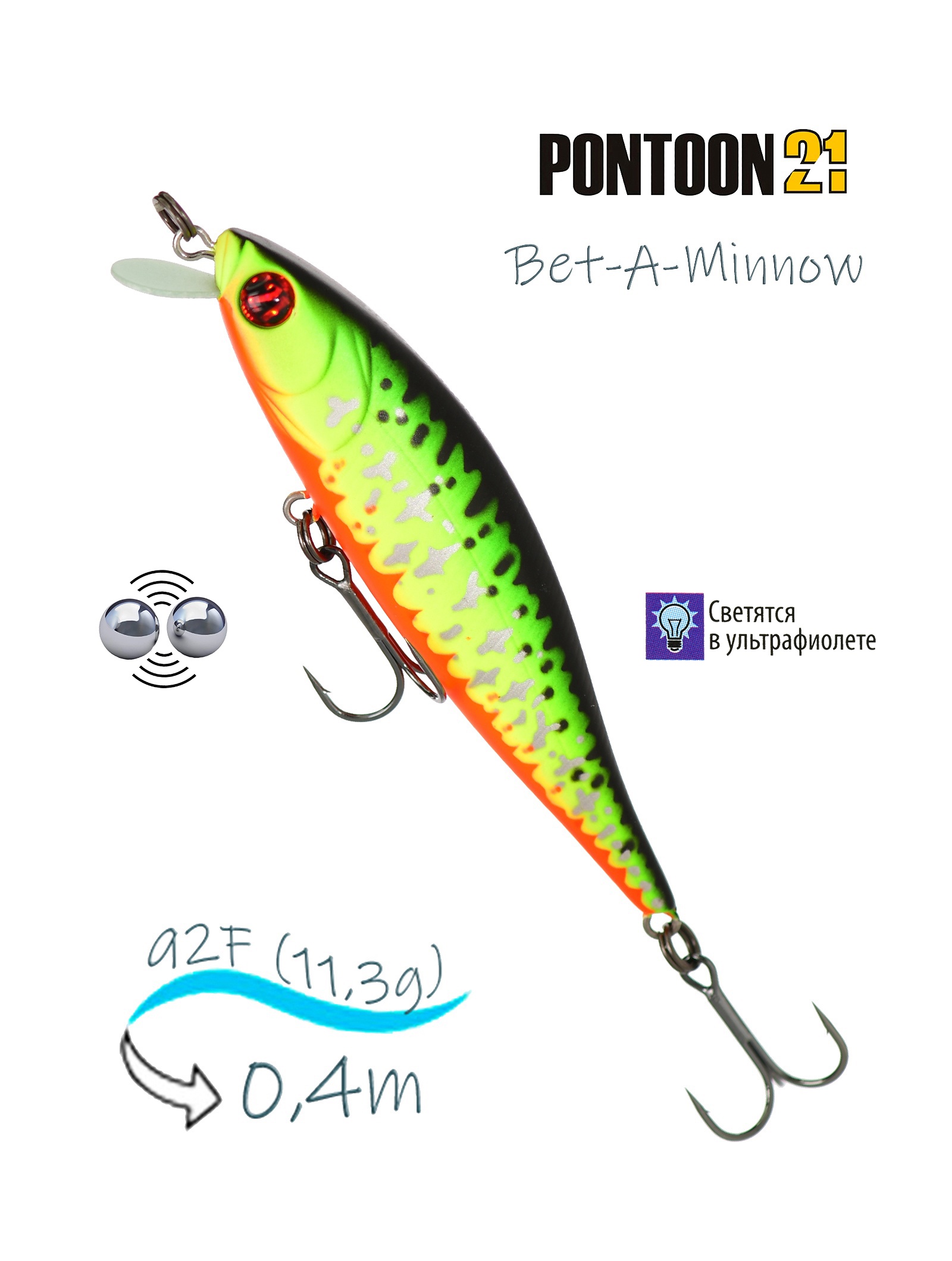 Bet-A-Minnow 92 F-SR-R77 - фото