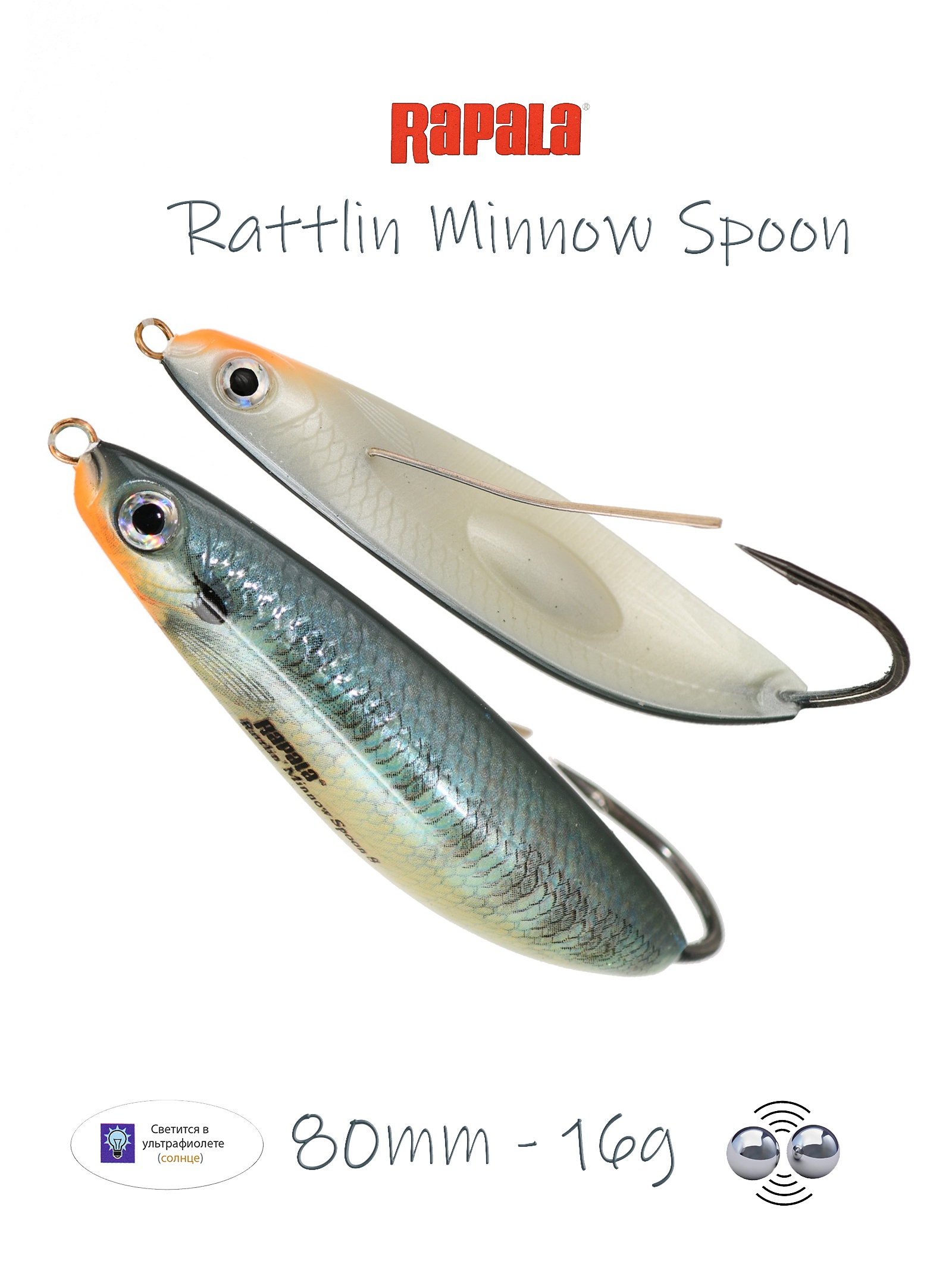 RMSR08 BG Rattlin Minnow Spoon
