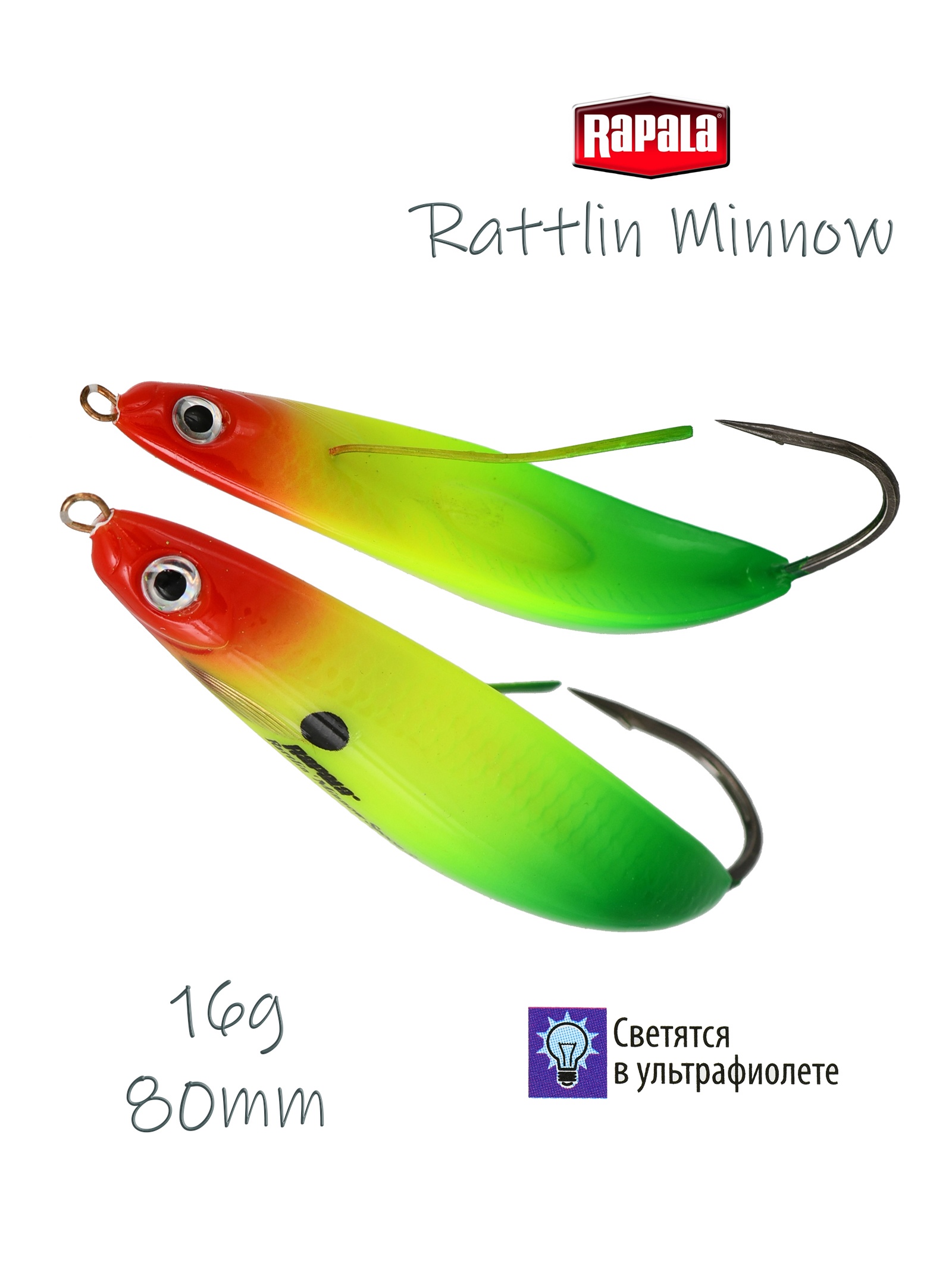 RMSR08 RYGR Rattlin Minnow Spoon