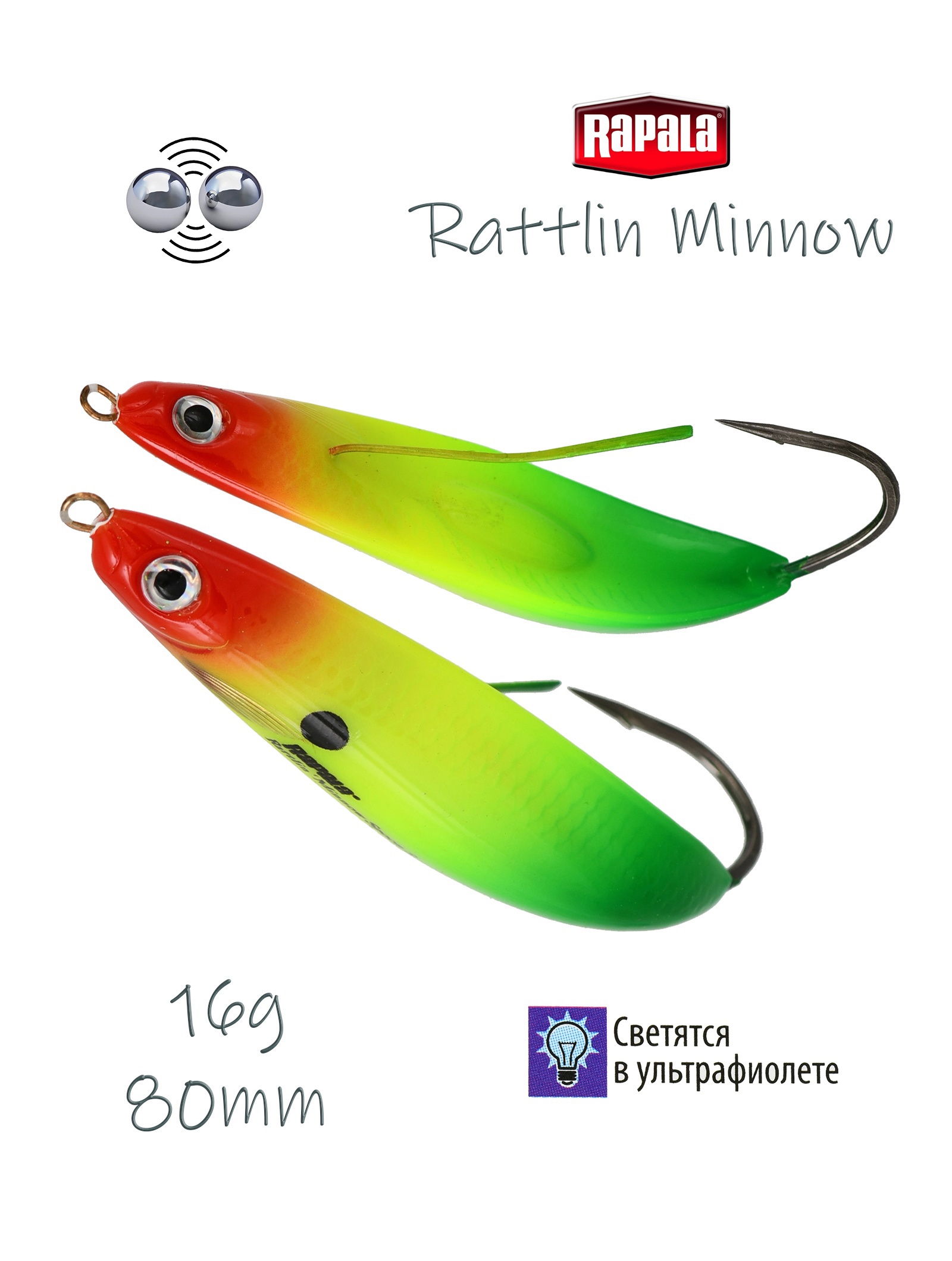 RMSR08 RYGR Rattlin Minnow Spoon
