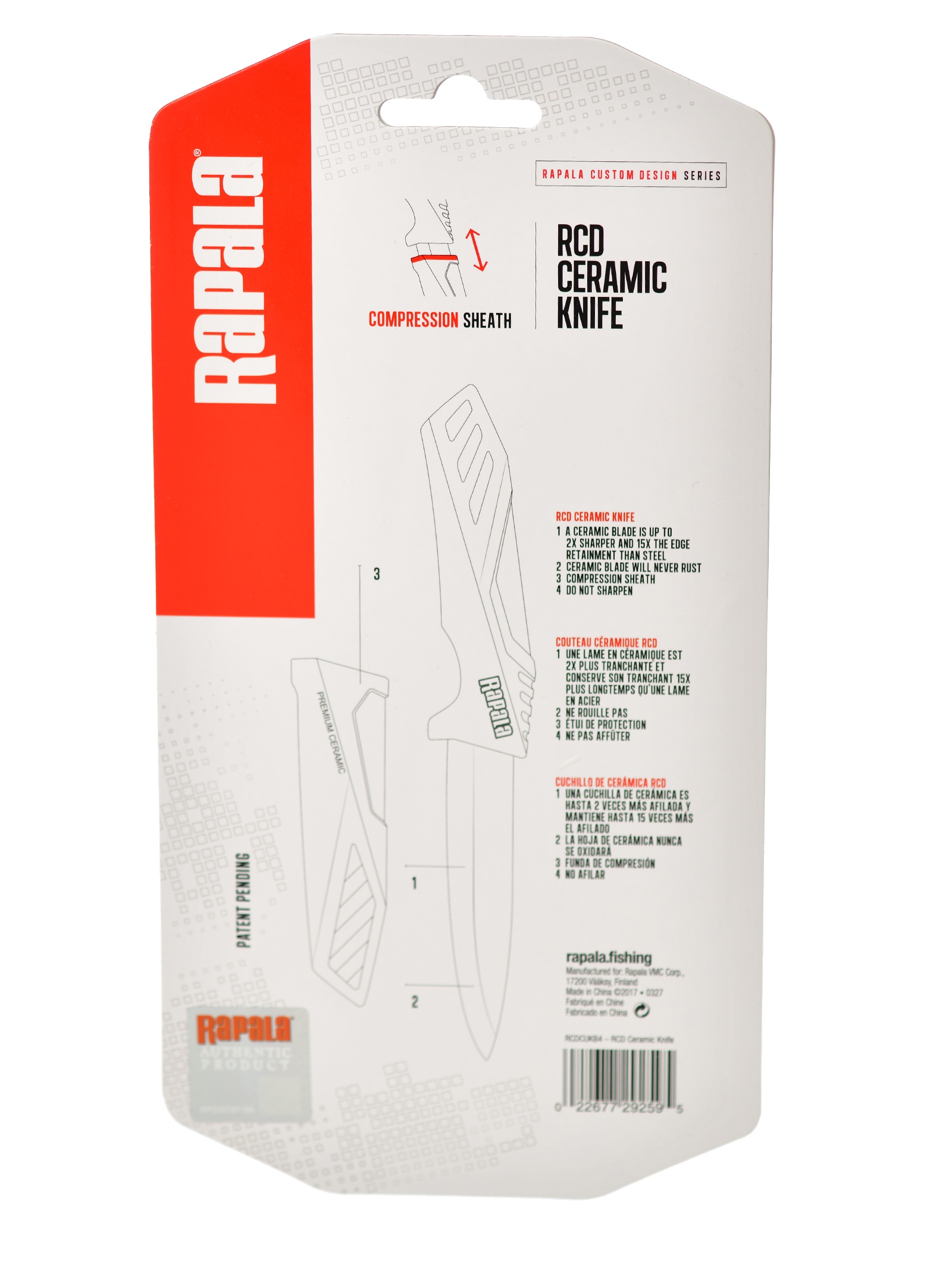 Rapala RCDCUKB4 Ceramic Разделочный нож - фото4