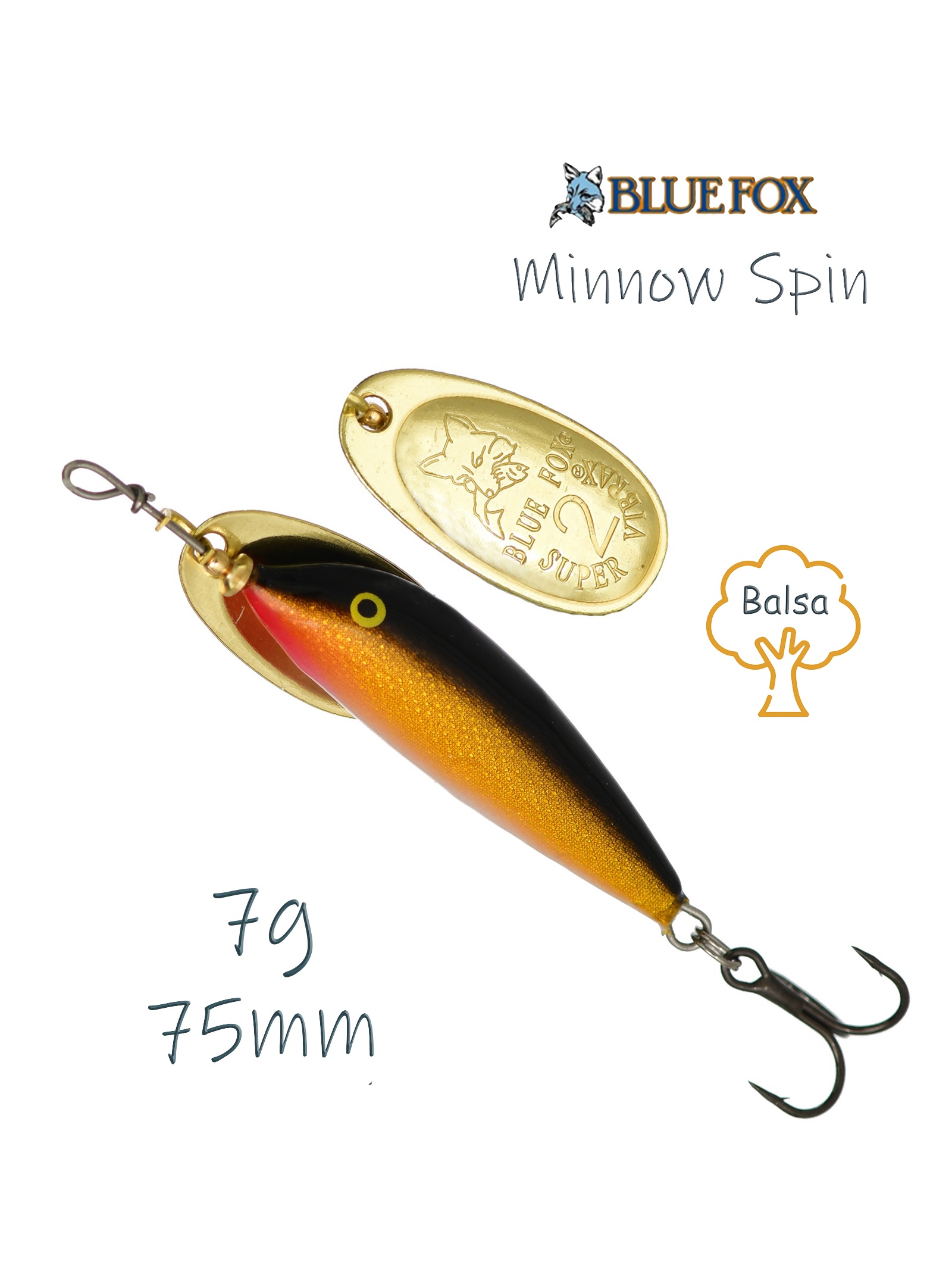 VMS5-G Vibrax Minnow Spin - фото