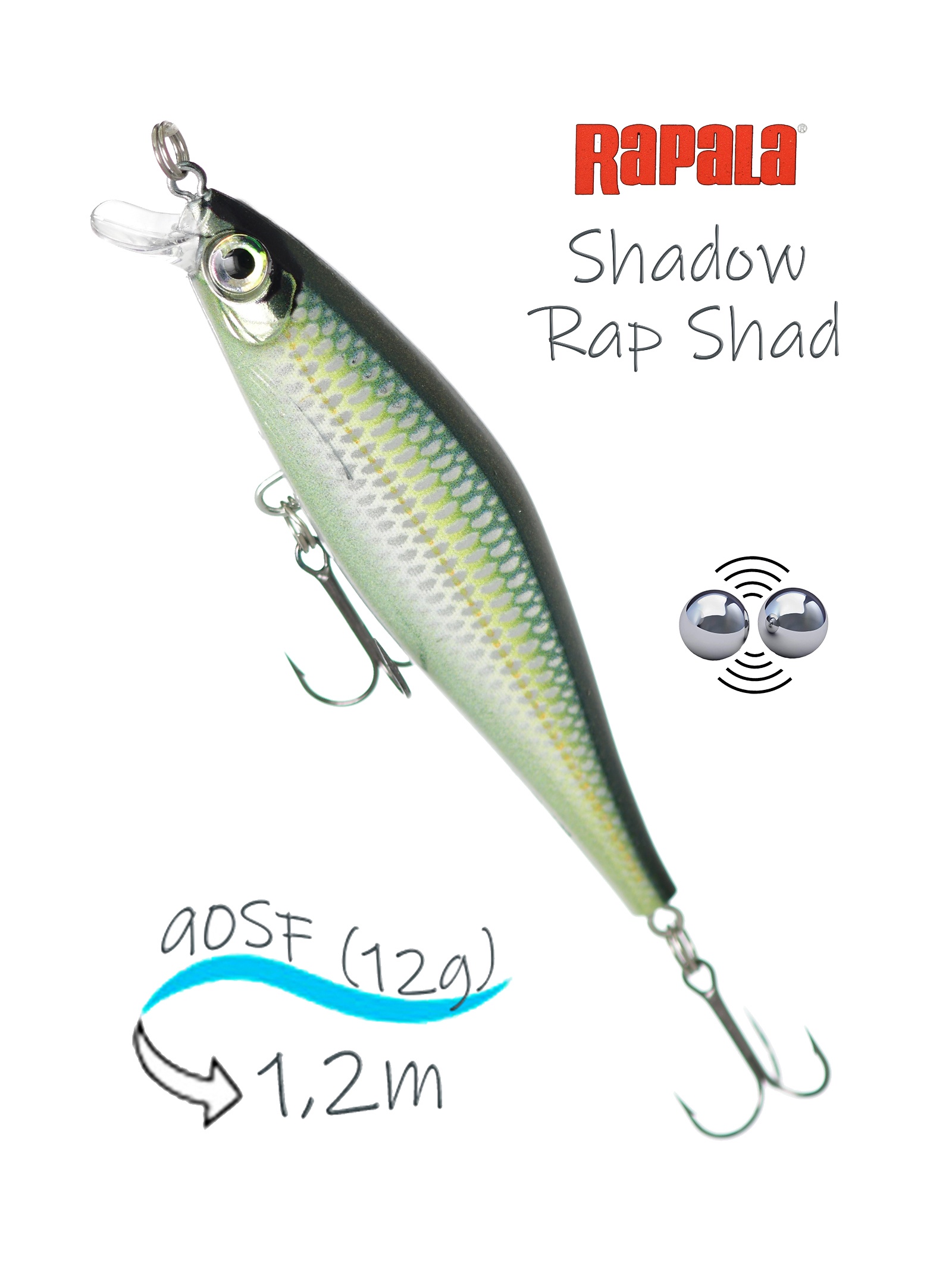 SDRS09 BLK Shadow Rap Shad - фото