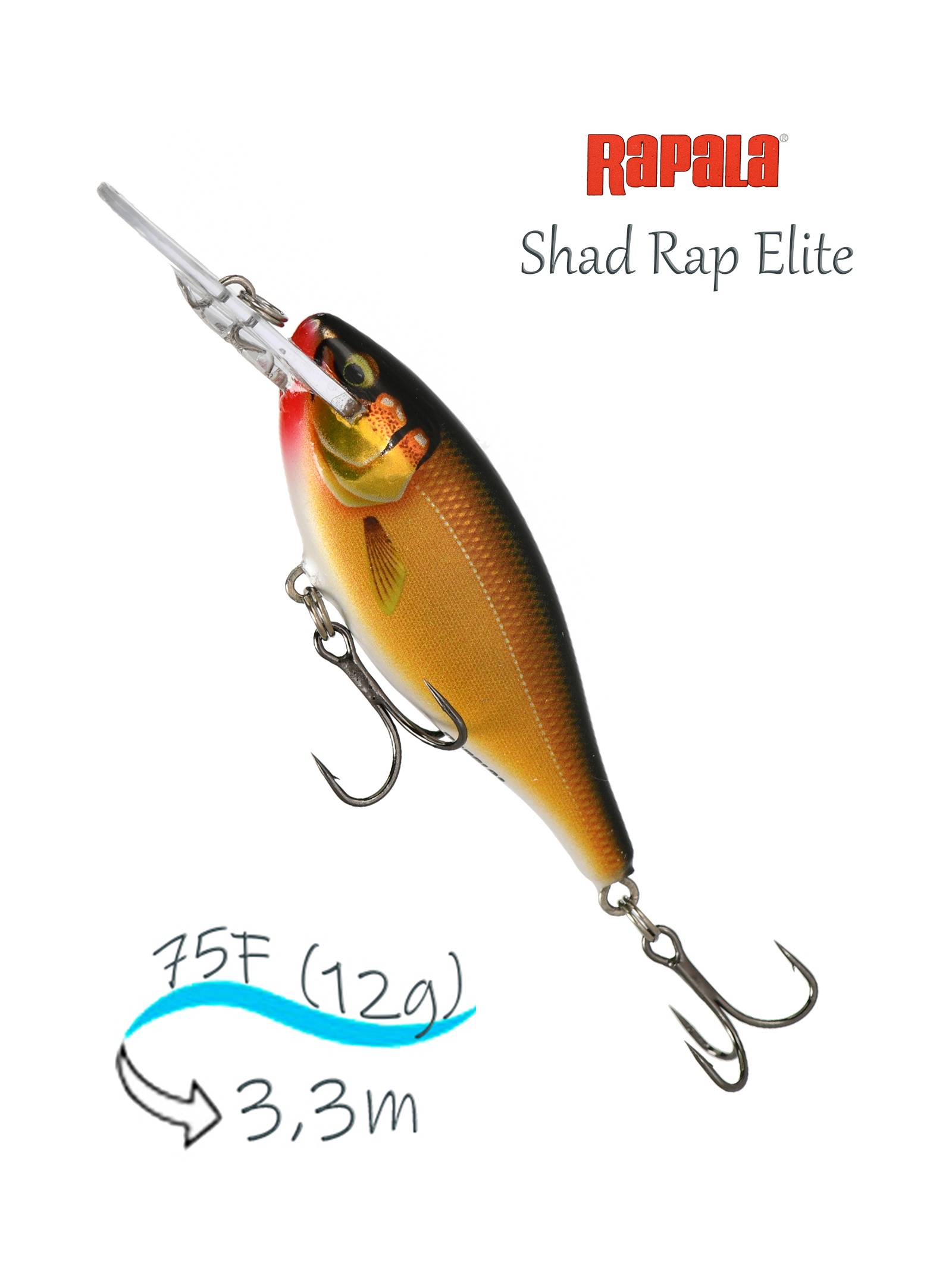 SRE75 GDGS Shad Rap Elite