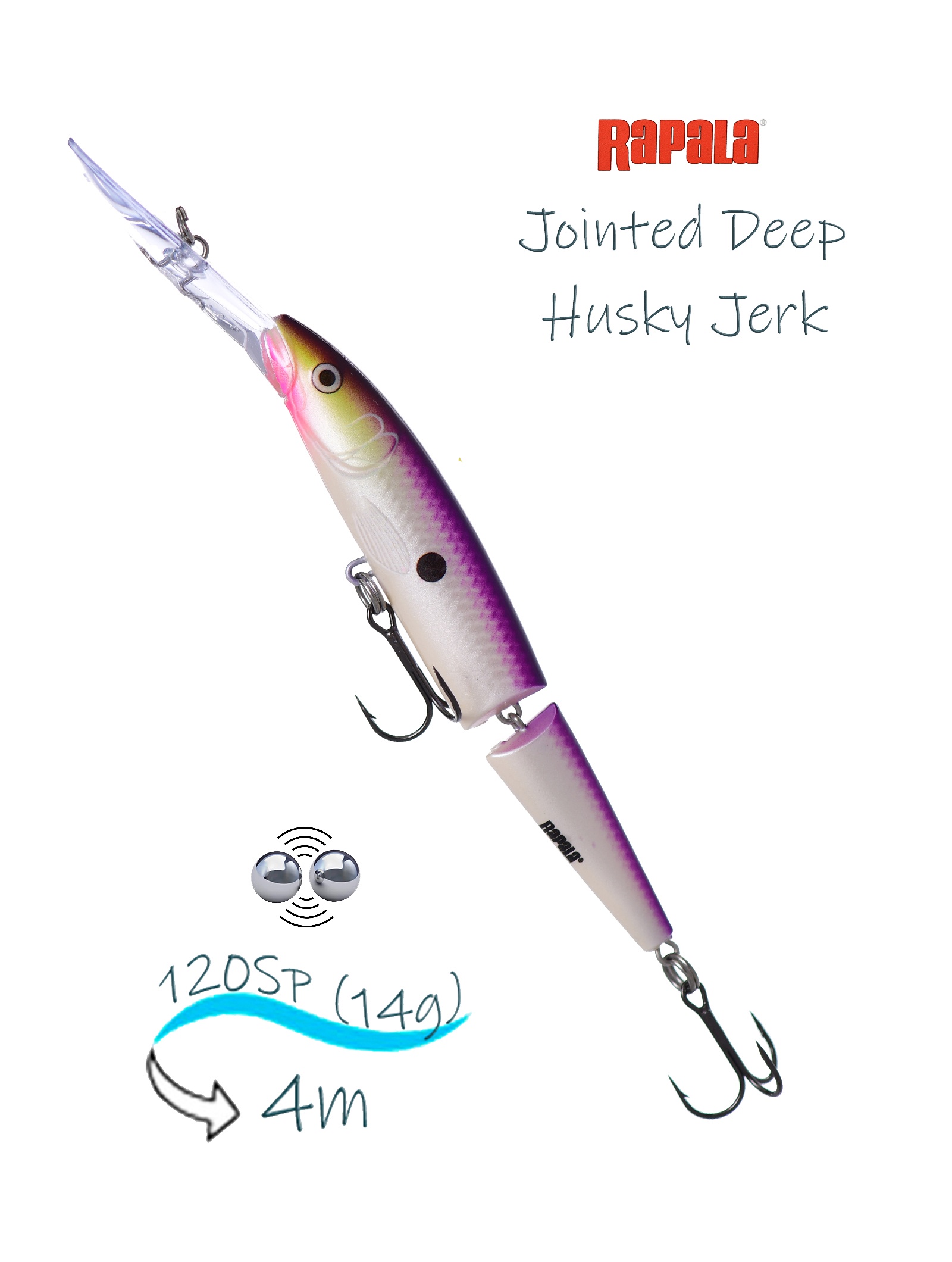 JDHJ12 PDS Jointed Deep Husky Jerk - фото