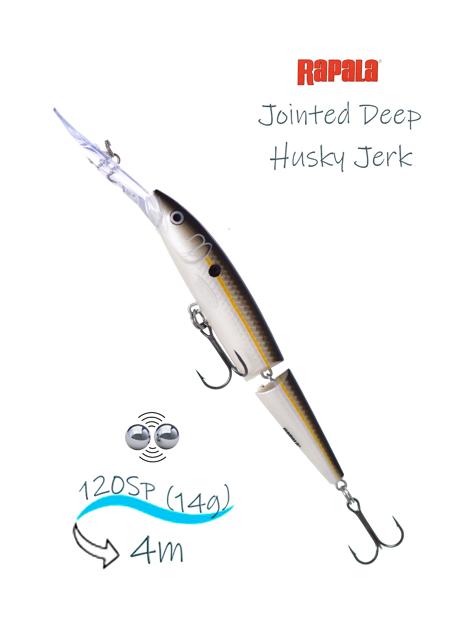 JDHJ12 SSD Jointed Deep Husky Jerk - фото