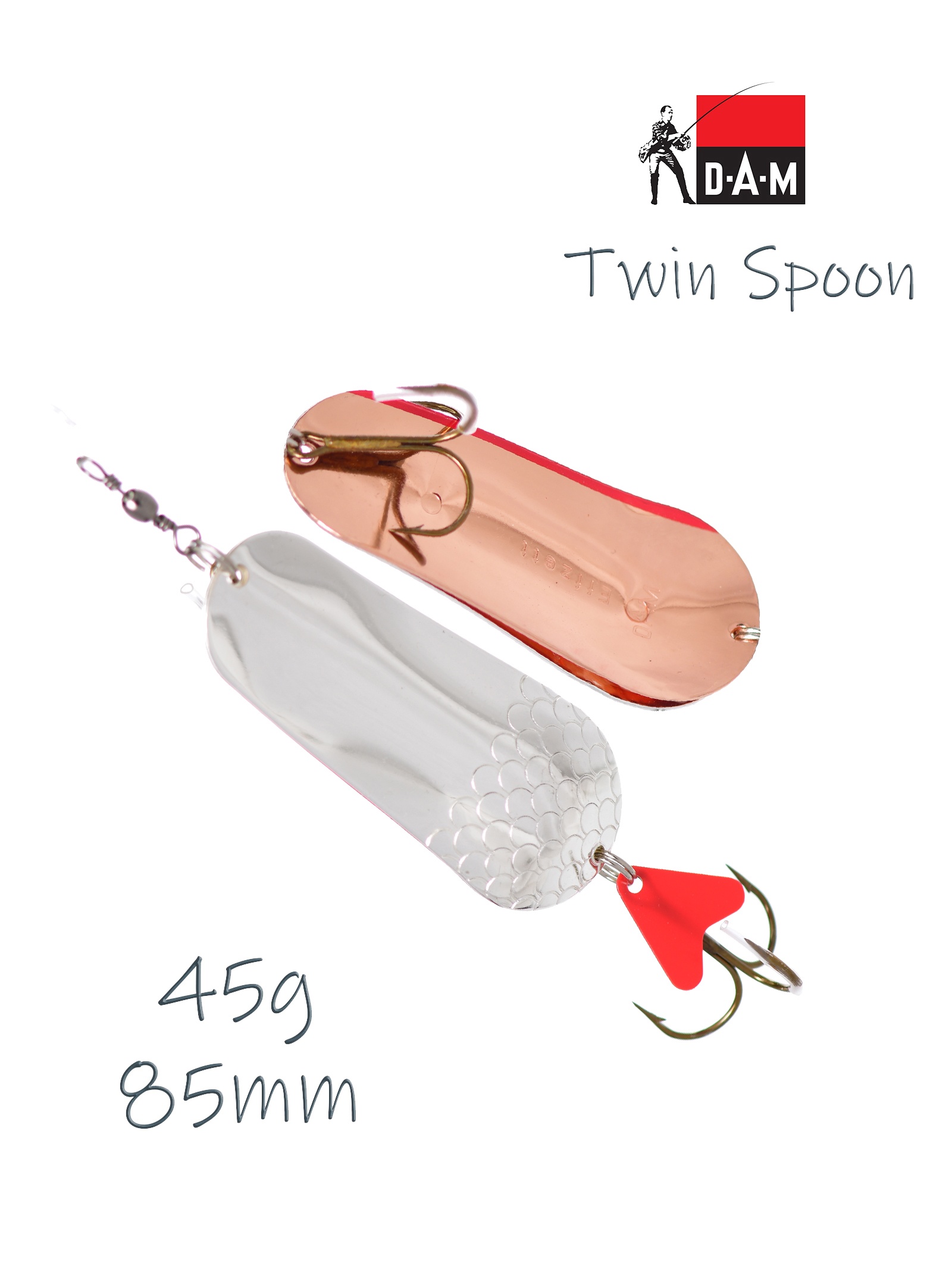FZ Twin Spoon 45g 5017045 Silver-Copper - фото
