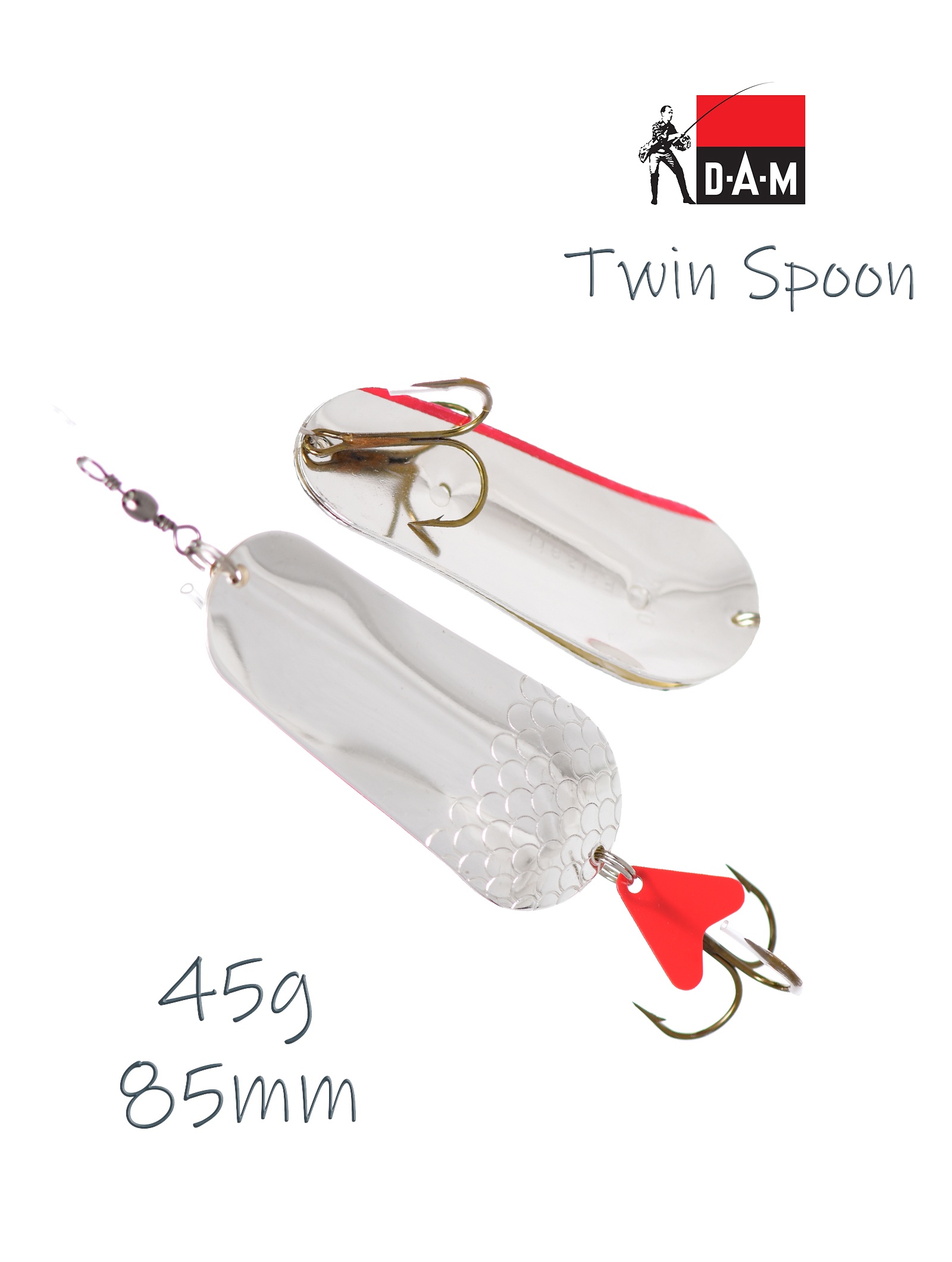 FZ Twin Spoon 45g 5018045 Silver-Silver - фото