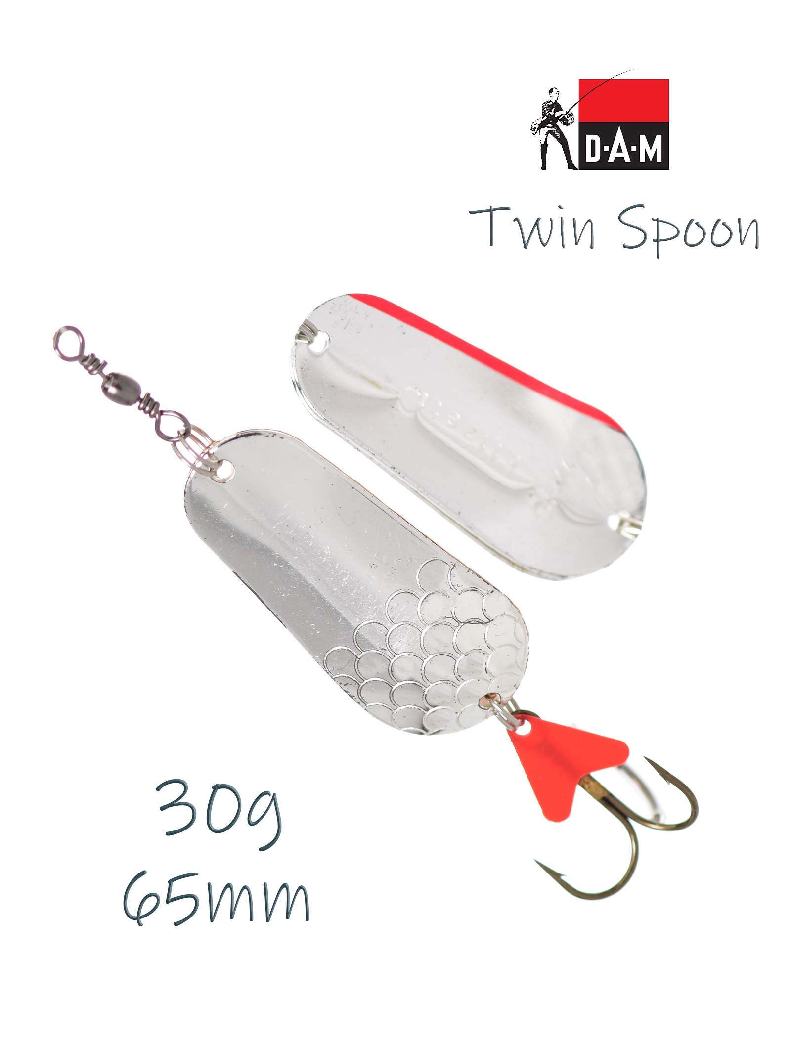 FZ Twin Spoon 30g 5018030 Silver-Silver - фото