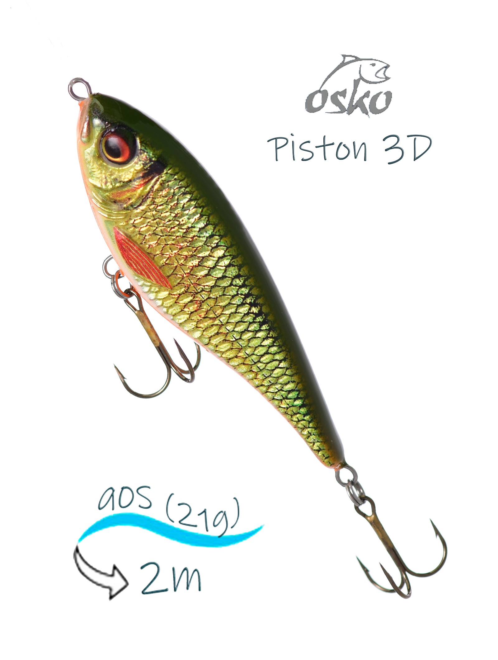 OSP10-17 Piston 3D SI - фото