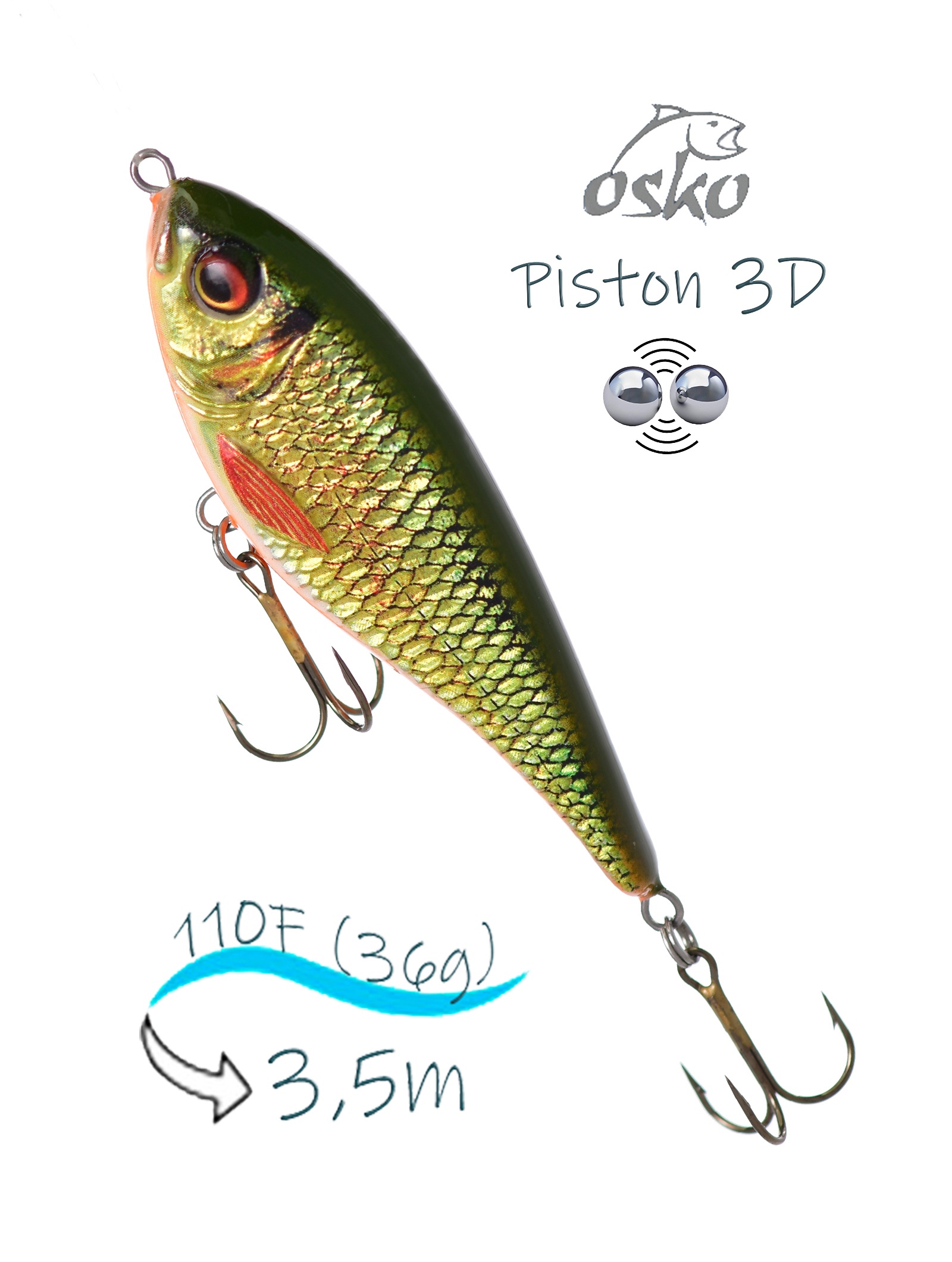 OSP11-17 Piston 3D SI - фото
