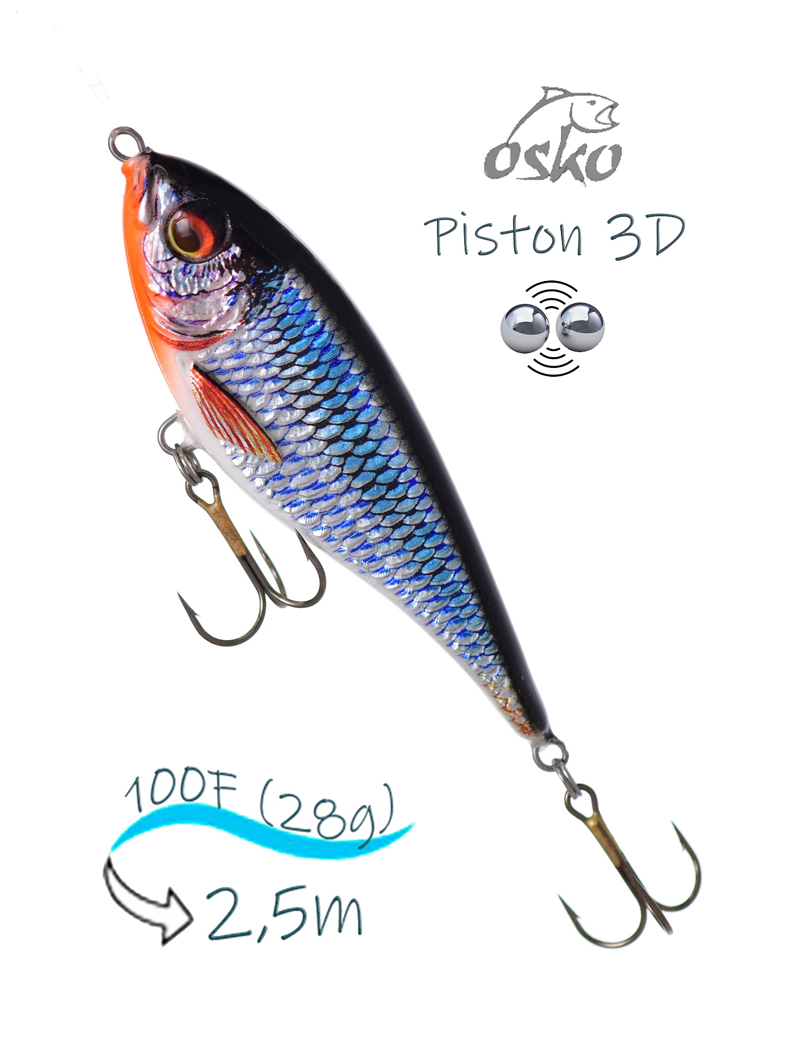 OSP10-20 Piston 3D SI - фото