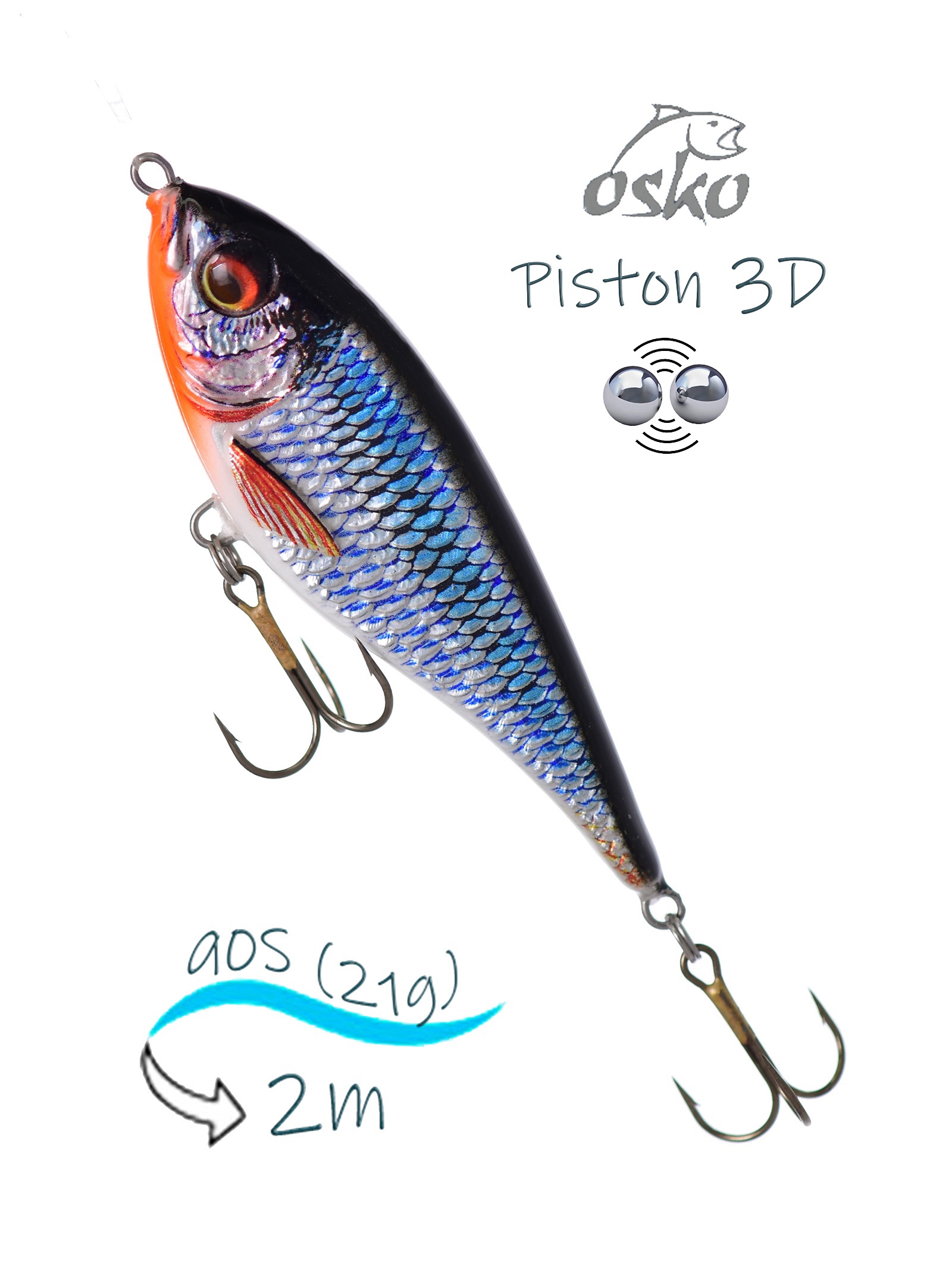 OSP09-20 Piston 3D SI - фото