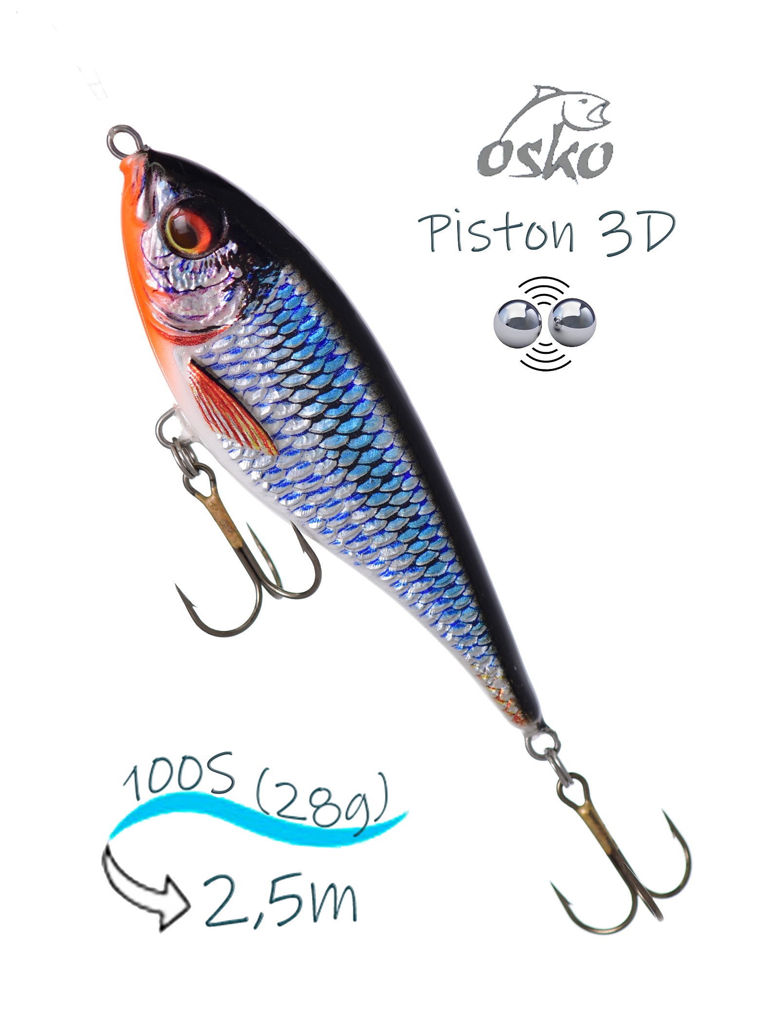 OSP10-20 Piston 3D SI - фото