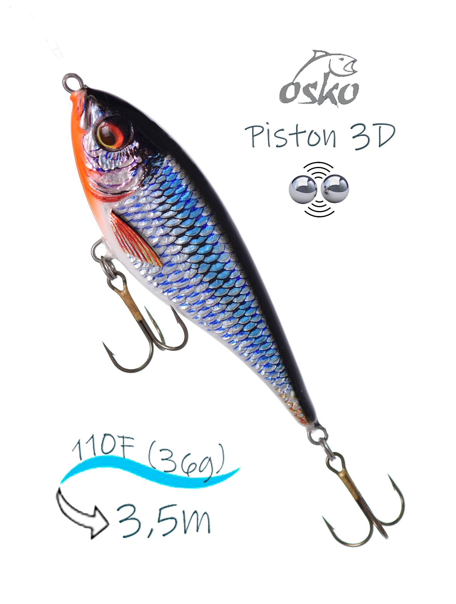 OSP11-20 Piston 3D SI - фото