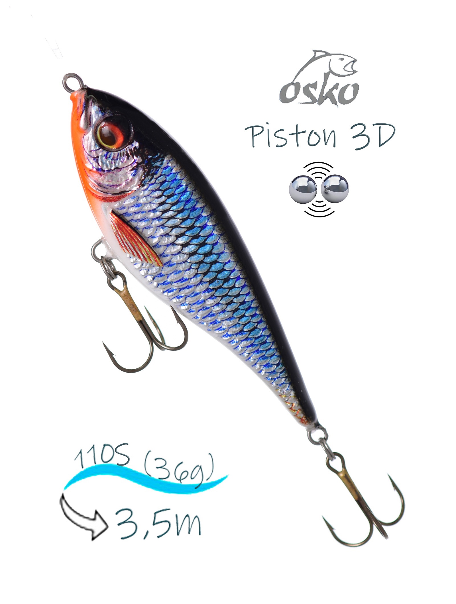 OSP11-20 Piston 3D SI - фото