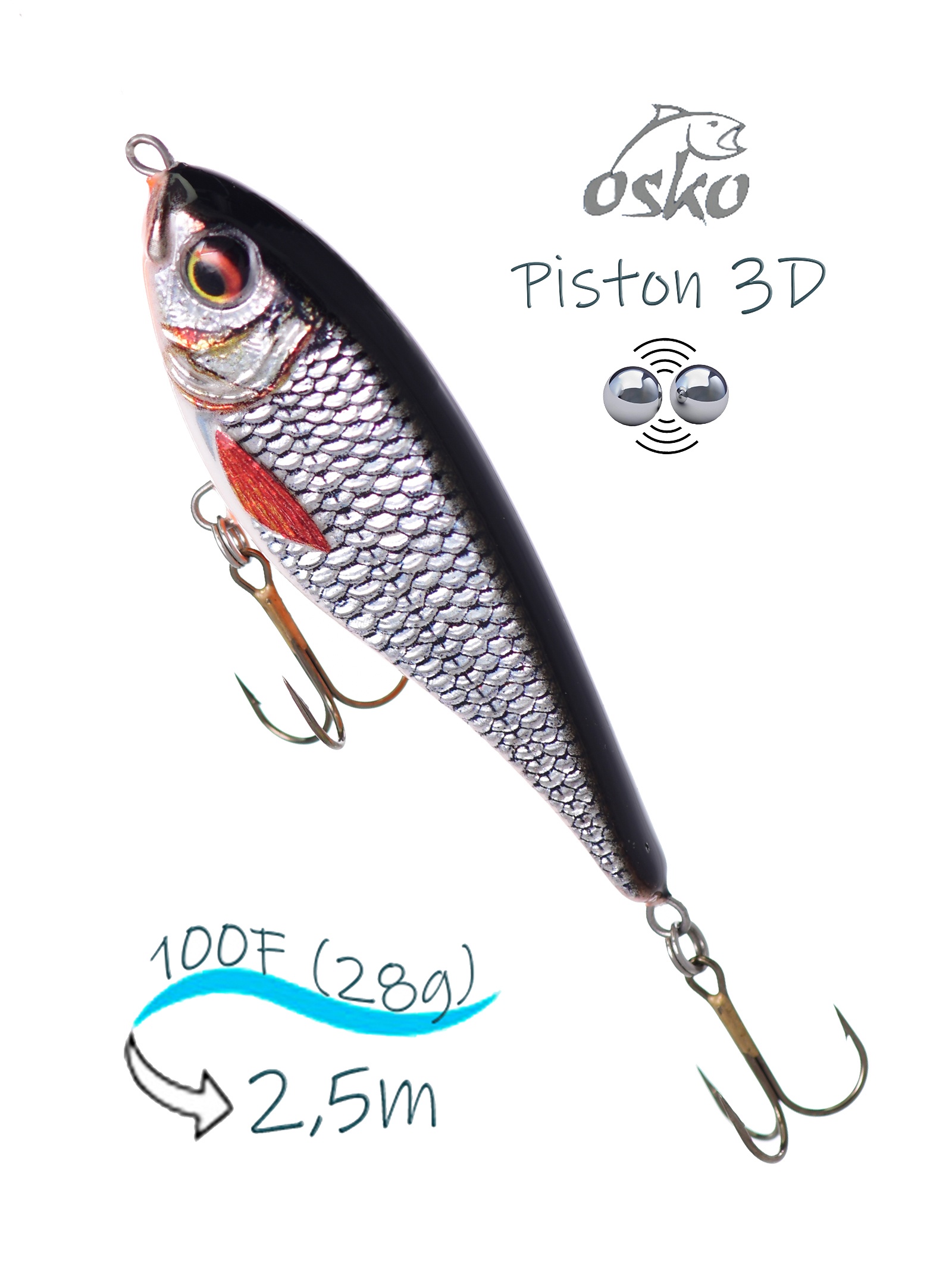 OSP10-86 Piston 3D SI - фото