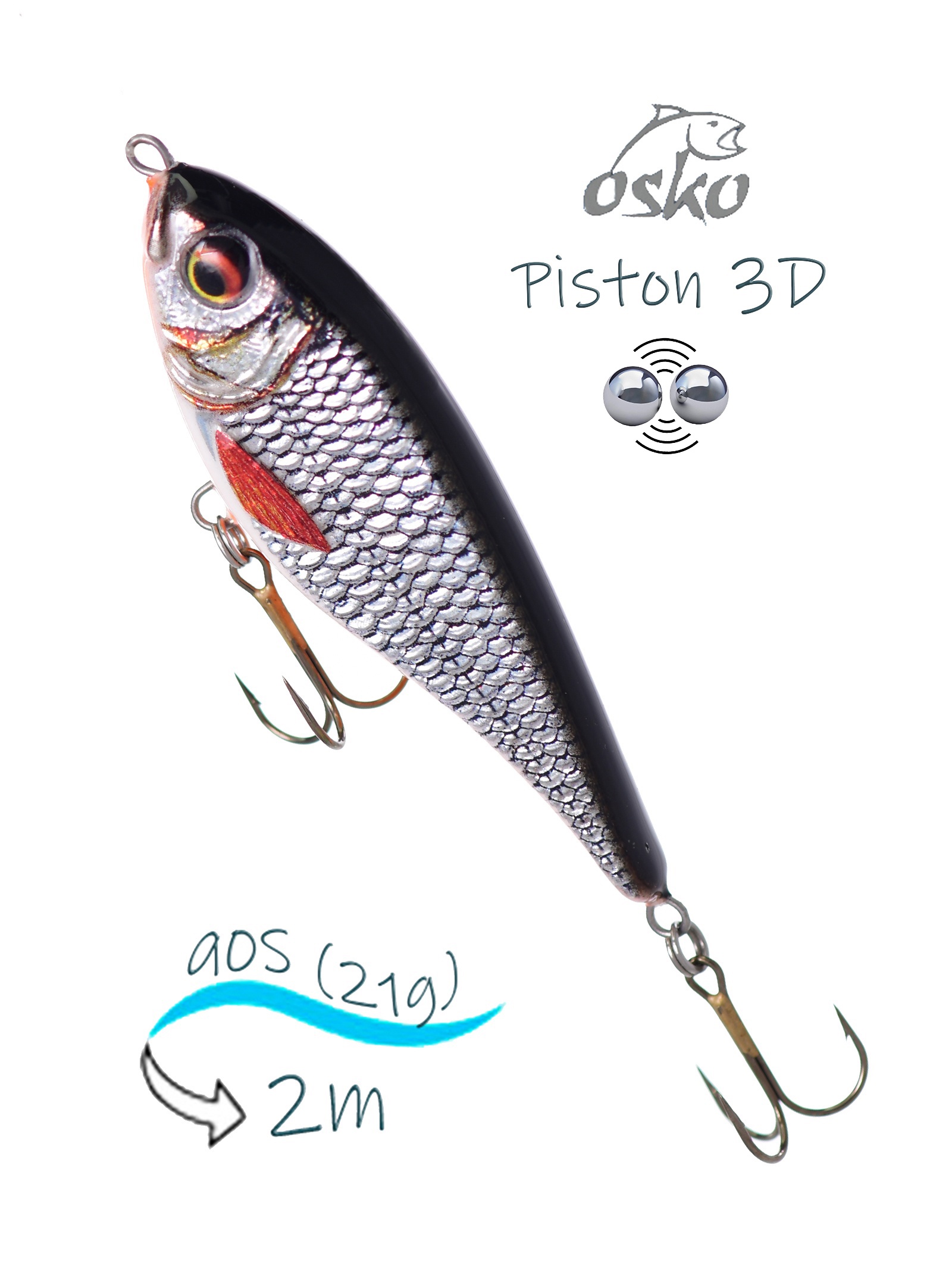 OSP09-86 Piston 3D SI - фото