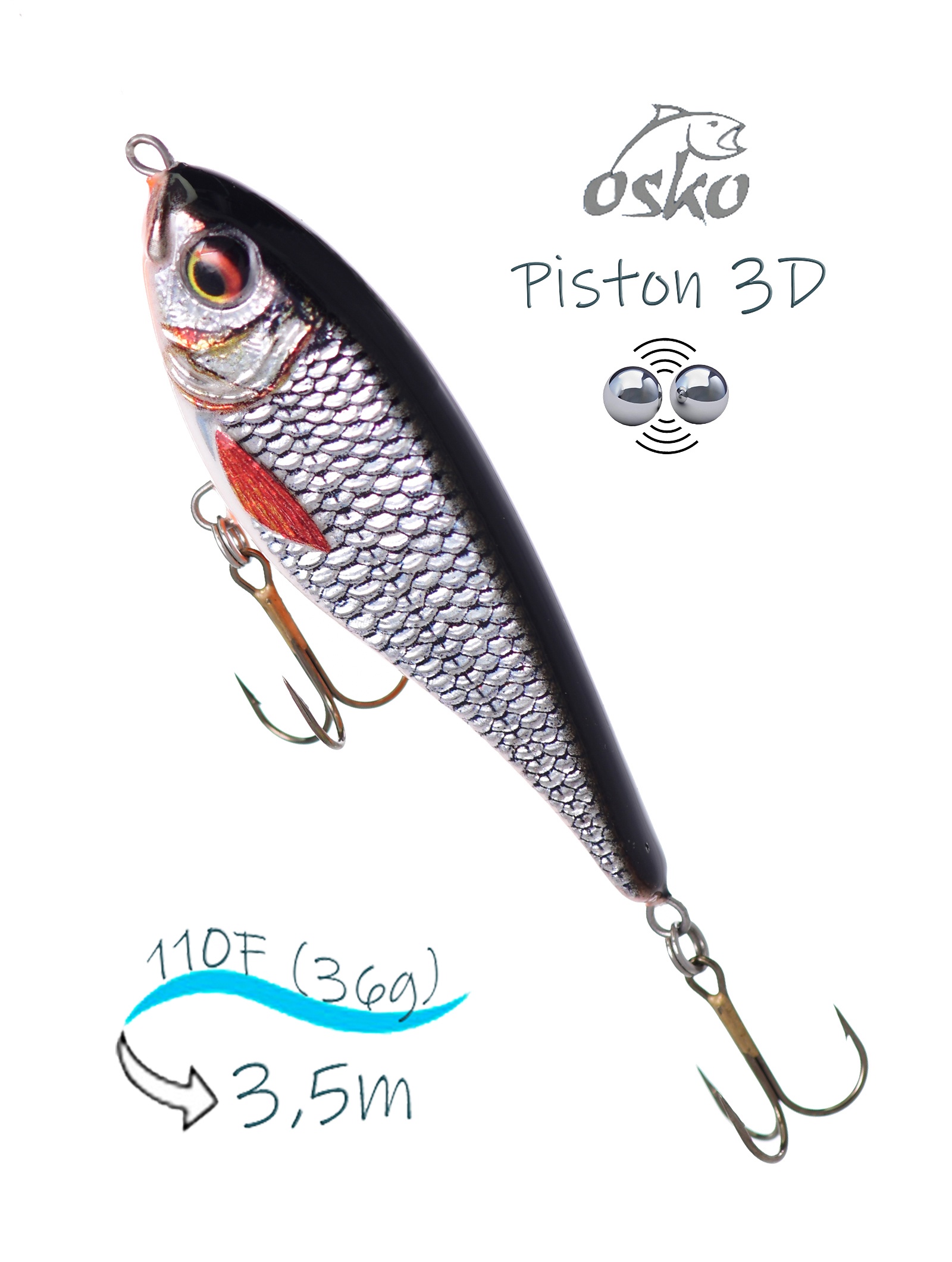 OSP11-86 Piston 3D SI - фото