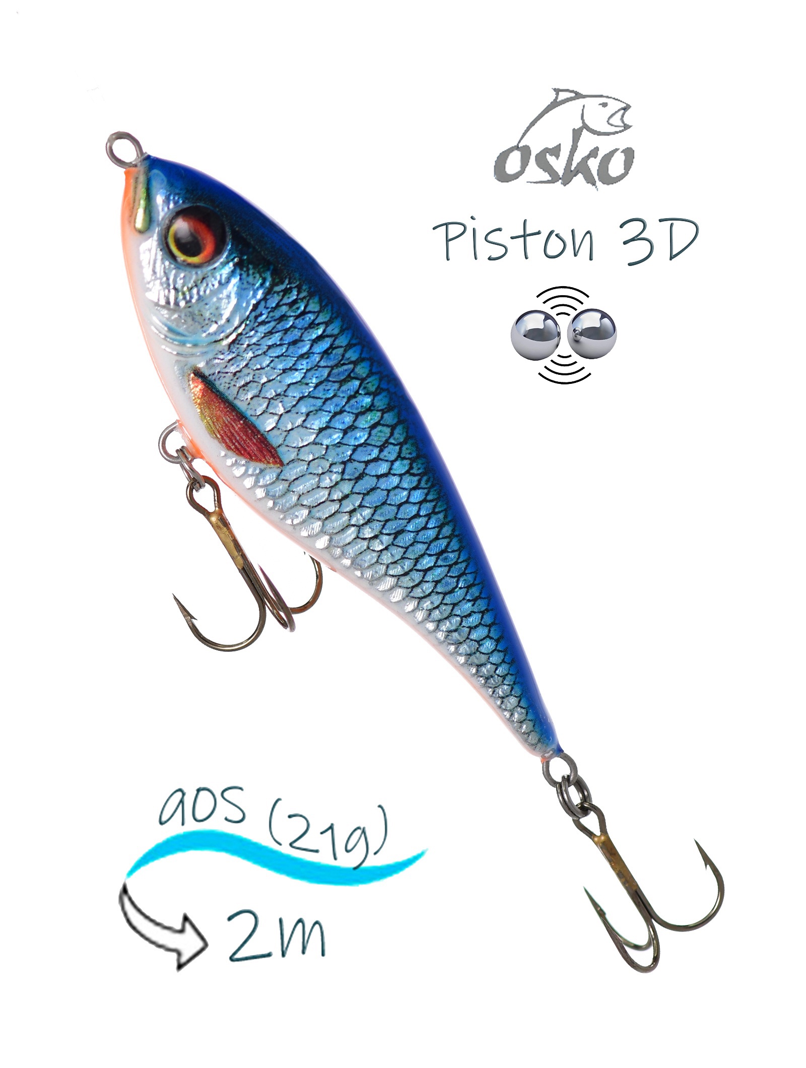 OSP09-87 Piston 3D SI - фото