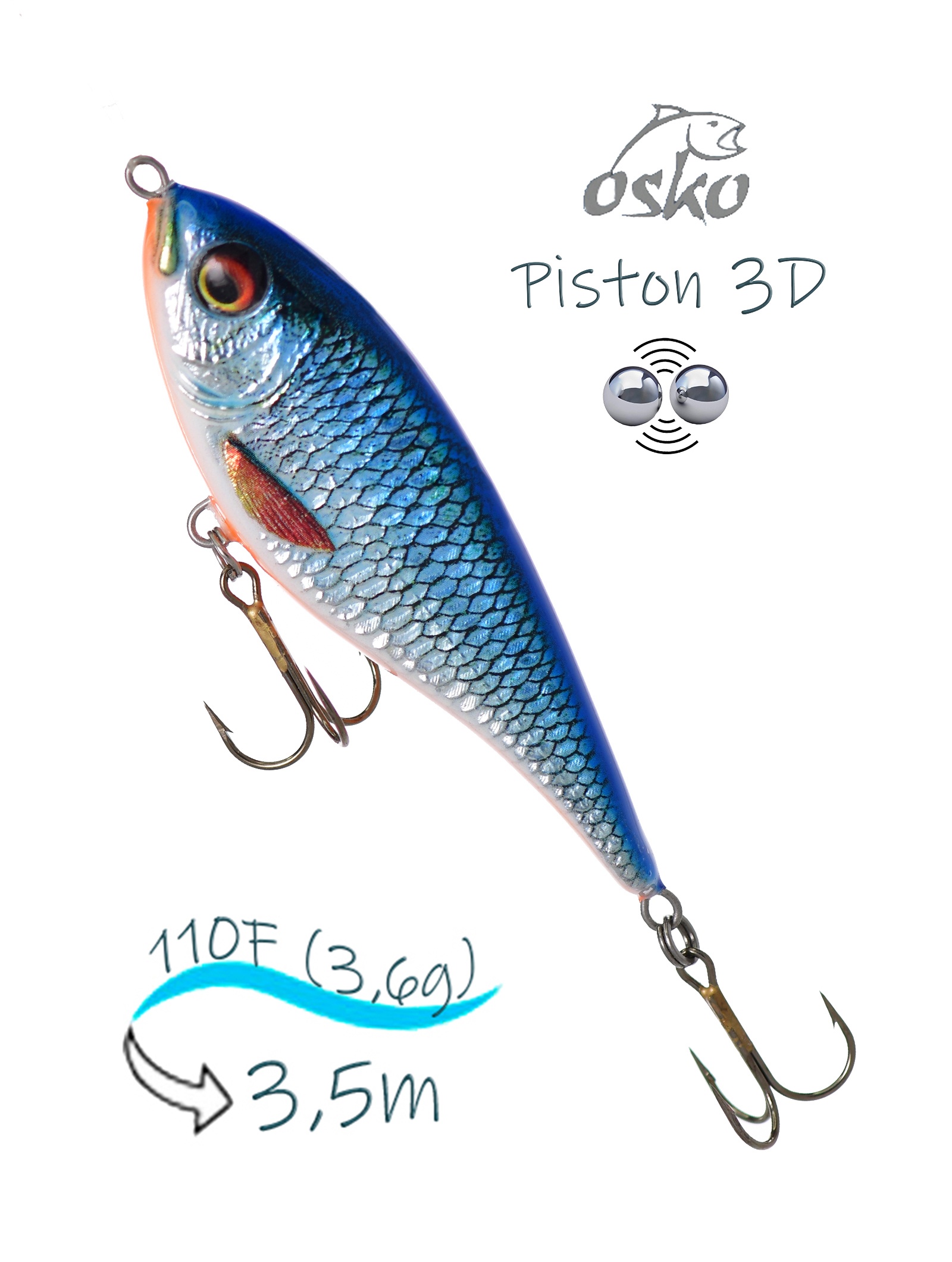 OSP11-87 Piston 3D SI - фото